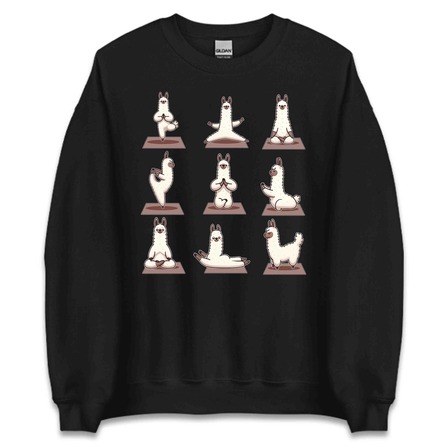 Llama Yoga Pose Funny Animal Yoga Enthusiast | PRODUCT CODE: LMATGOPSEANM