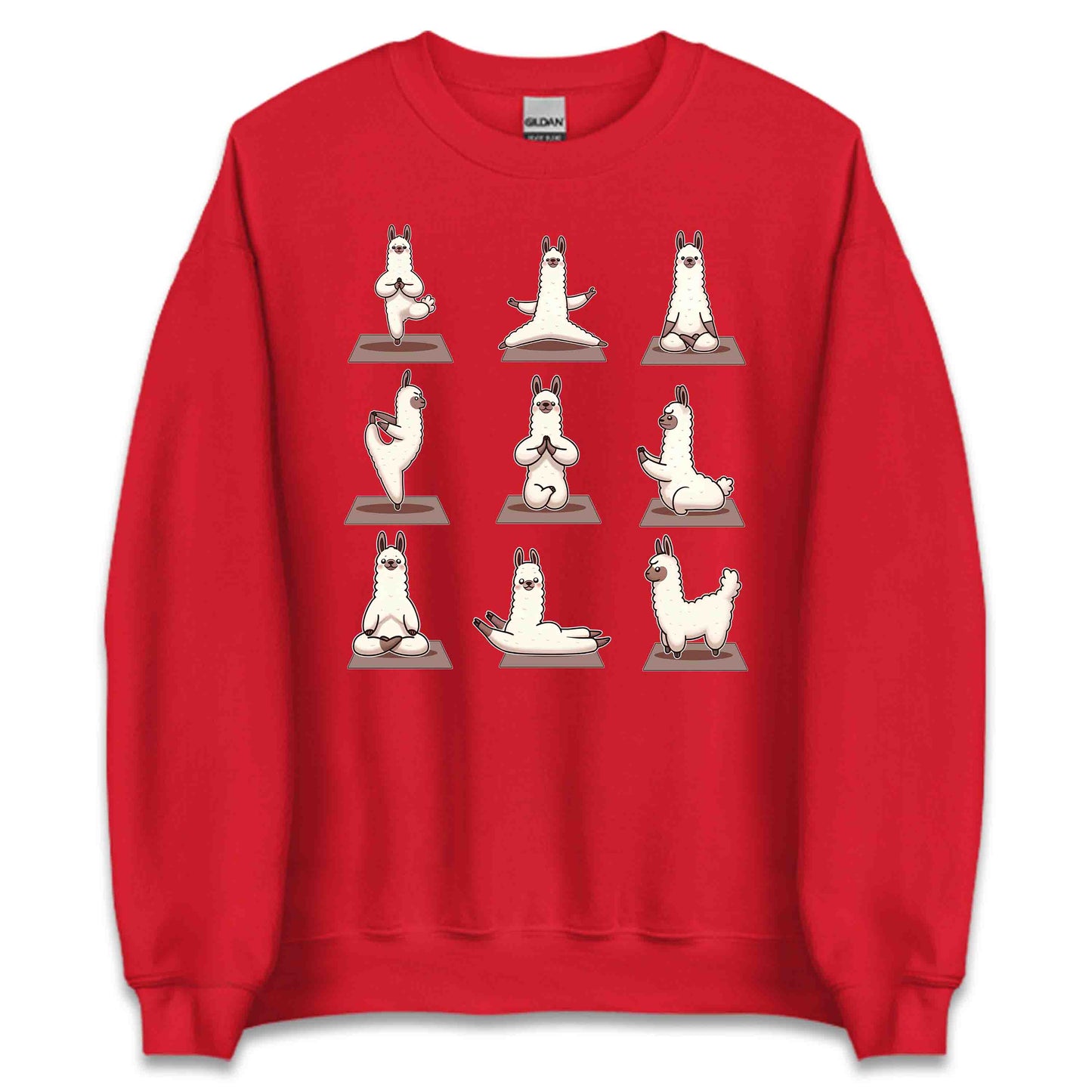 Llama Yoga Pose Funny Animal Yoga Enthusiast | PRODUCT CODE: LMATGOPSEANM