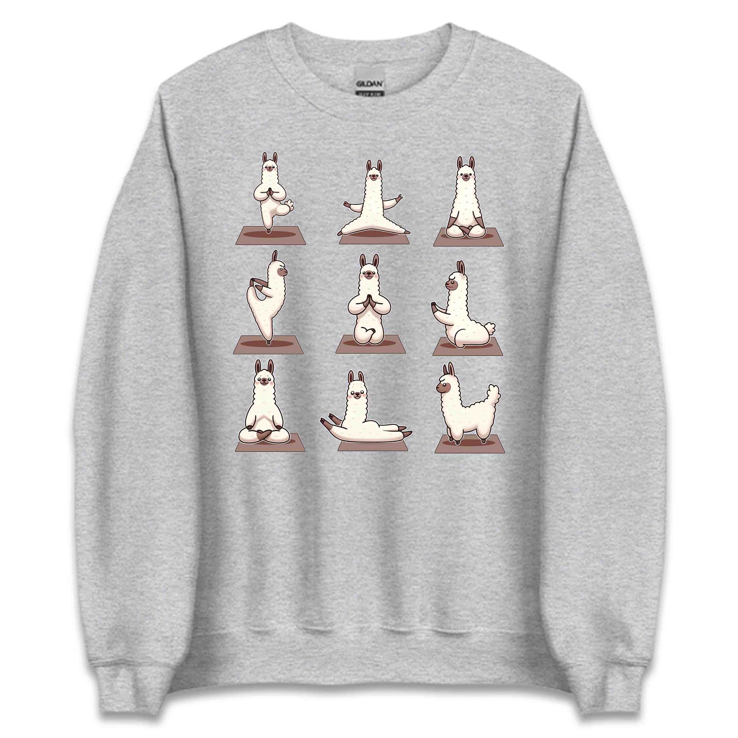 Llama Yoga Pose Funny Animal Yoga Enthusiast | PRODUCT CODE: LMATGOPSEANM