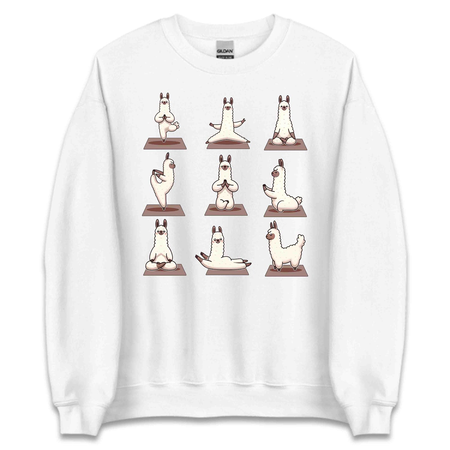 Llama Yoga Pose Funny Animal Yoga Enthusiast | PRODUCT CODE: LMATGOPSEANM