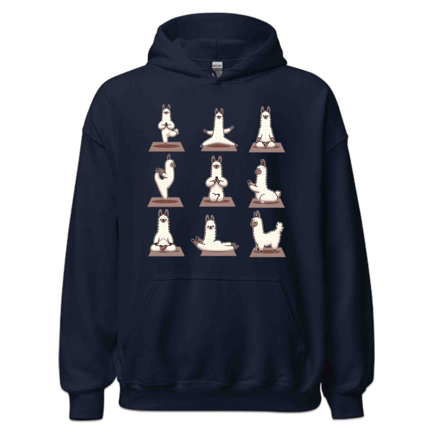 Llama Yoga Pose Funny Animal Yoga Enthusiast | PRODUCT CODE: LMATGOPSEANM