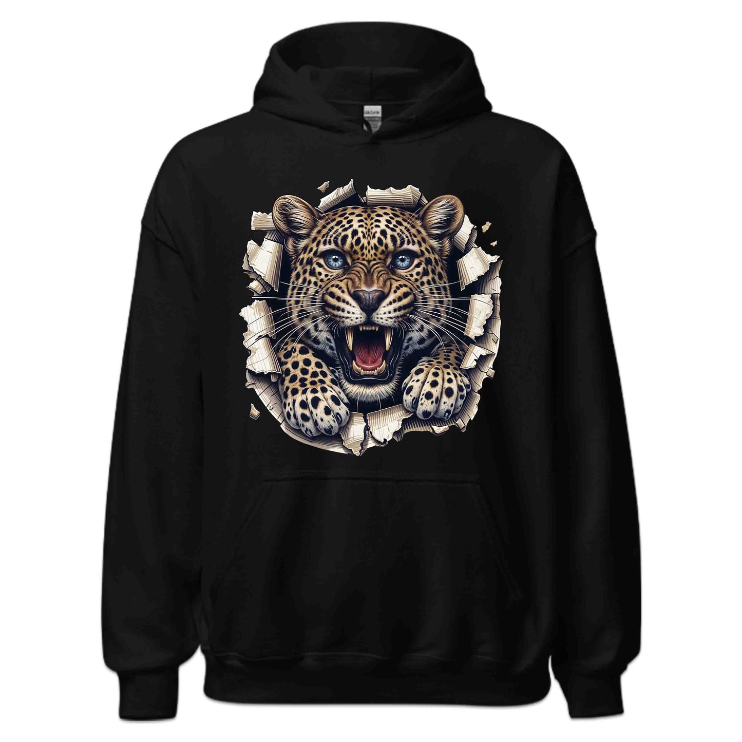 Leopard Breaking Through Wall Realistic 3D Big Cat | PRODUCT CODE: LPORDBKNGWLBE