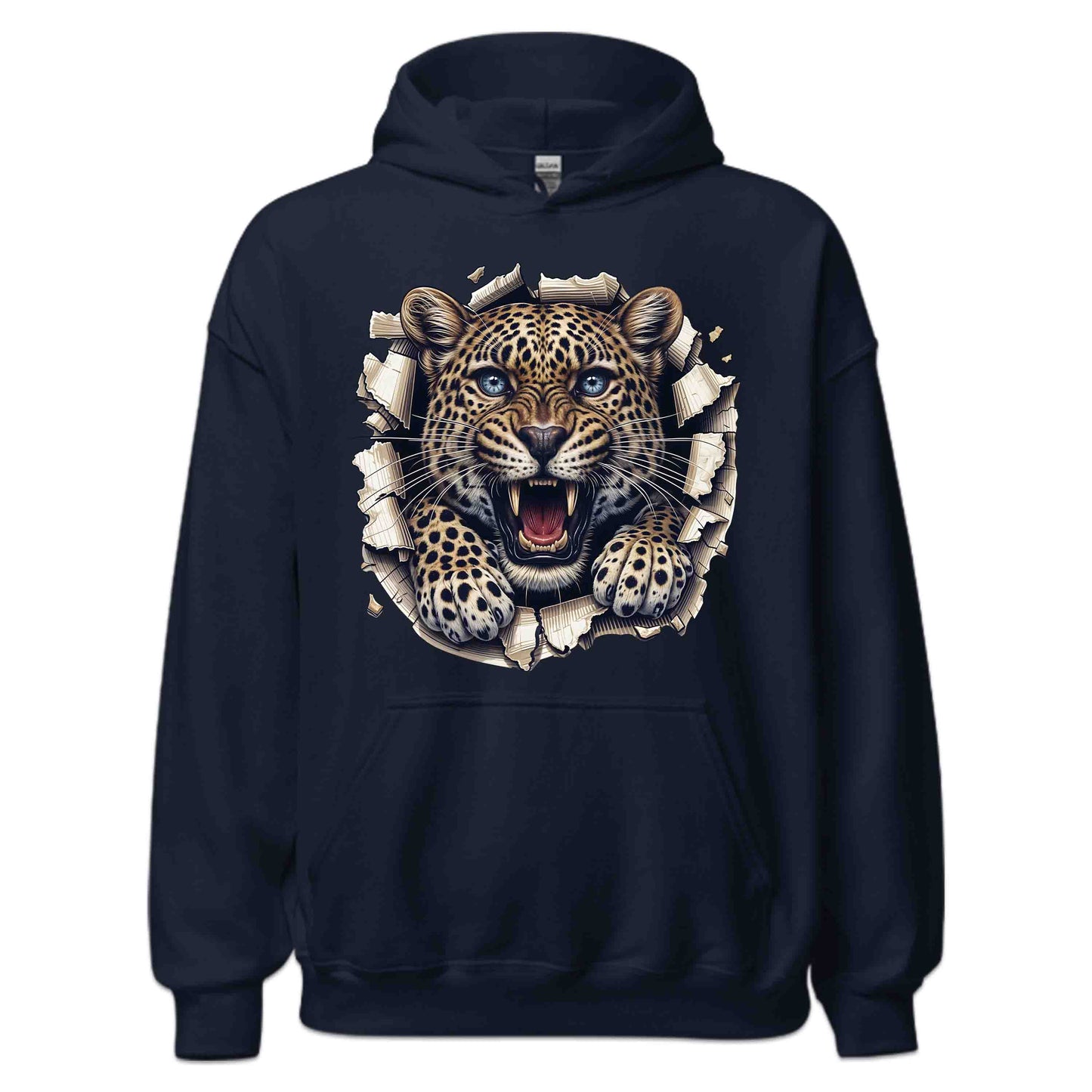 Leopard Breaking Through Wall Realistic 3D Big Cat | PRODUCT CODE: LPORDBKNGWLBE
