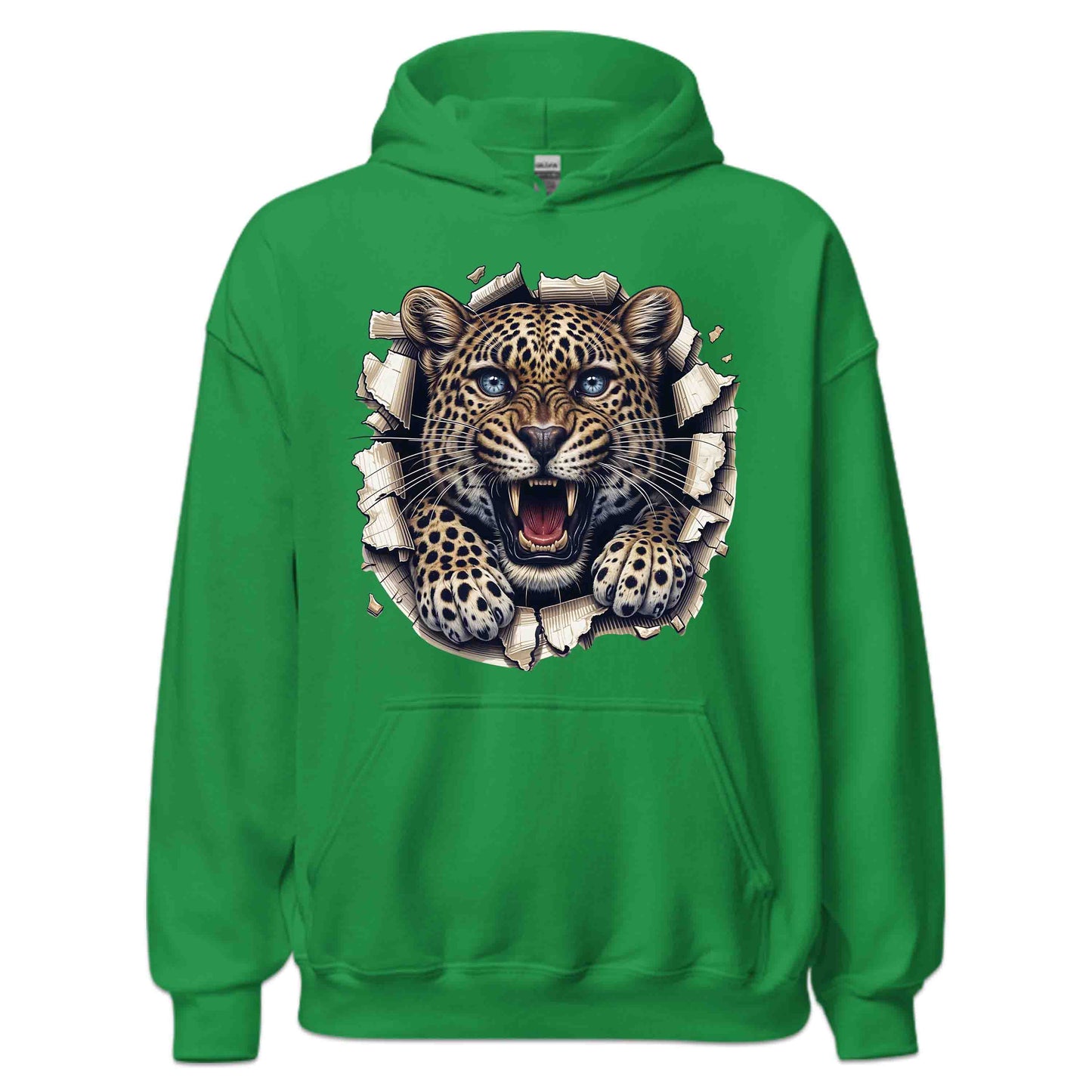 Leopard Breaking Through Wall Realistic 3D Big Cat | PRODUCT CODE: LPORDBKNGWLBE