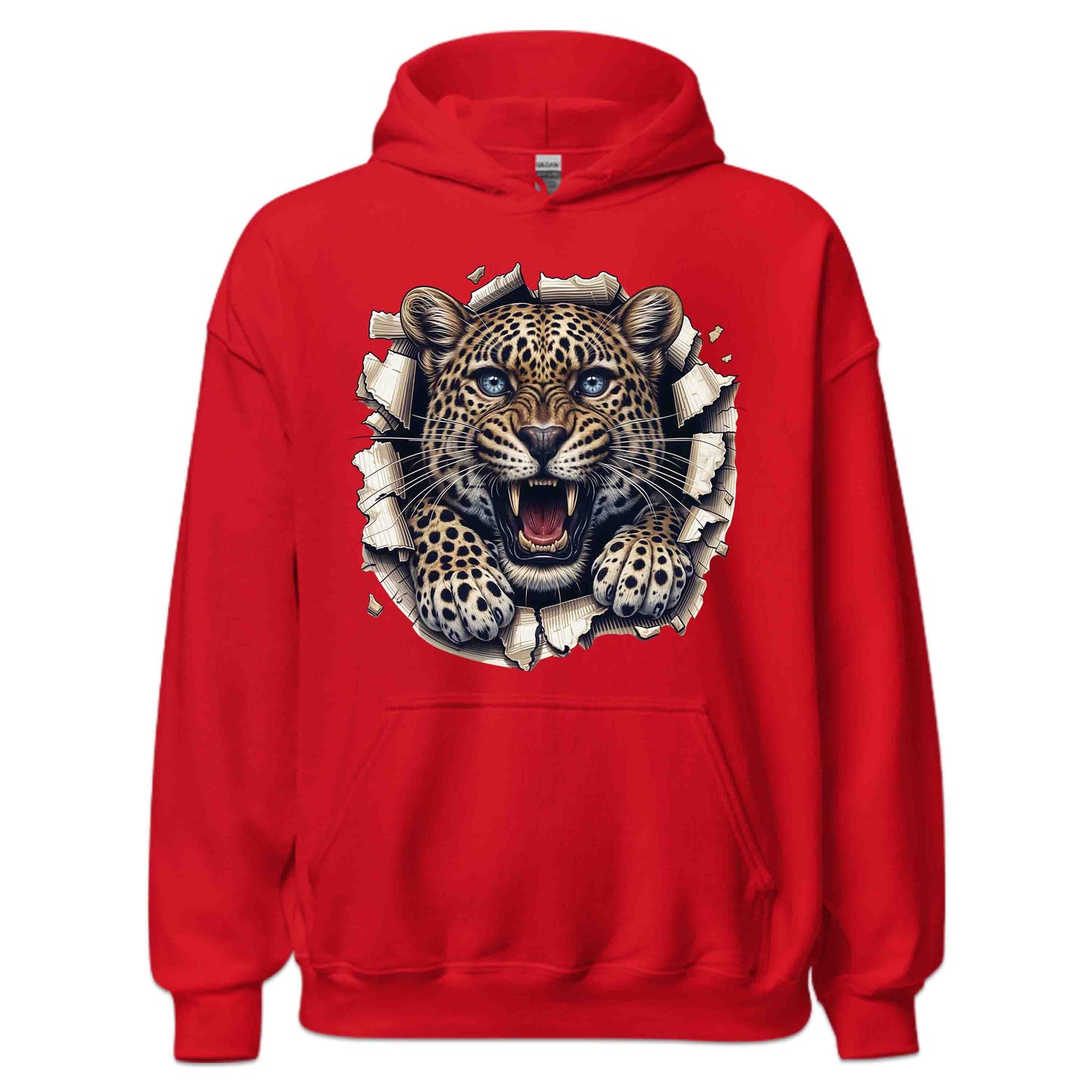 Leopard Breaking Through Wall Realistic 3D Big Cat | PRODUCT CODE: LPORDBKNGWLBE