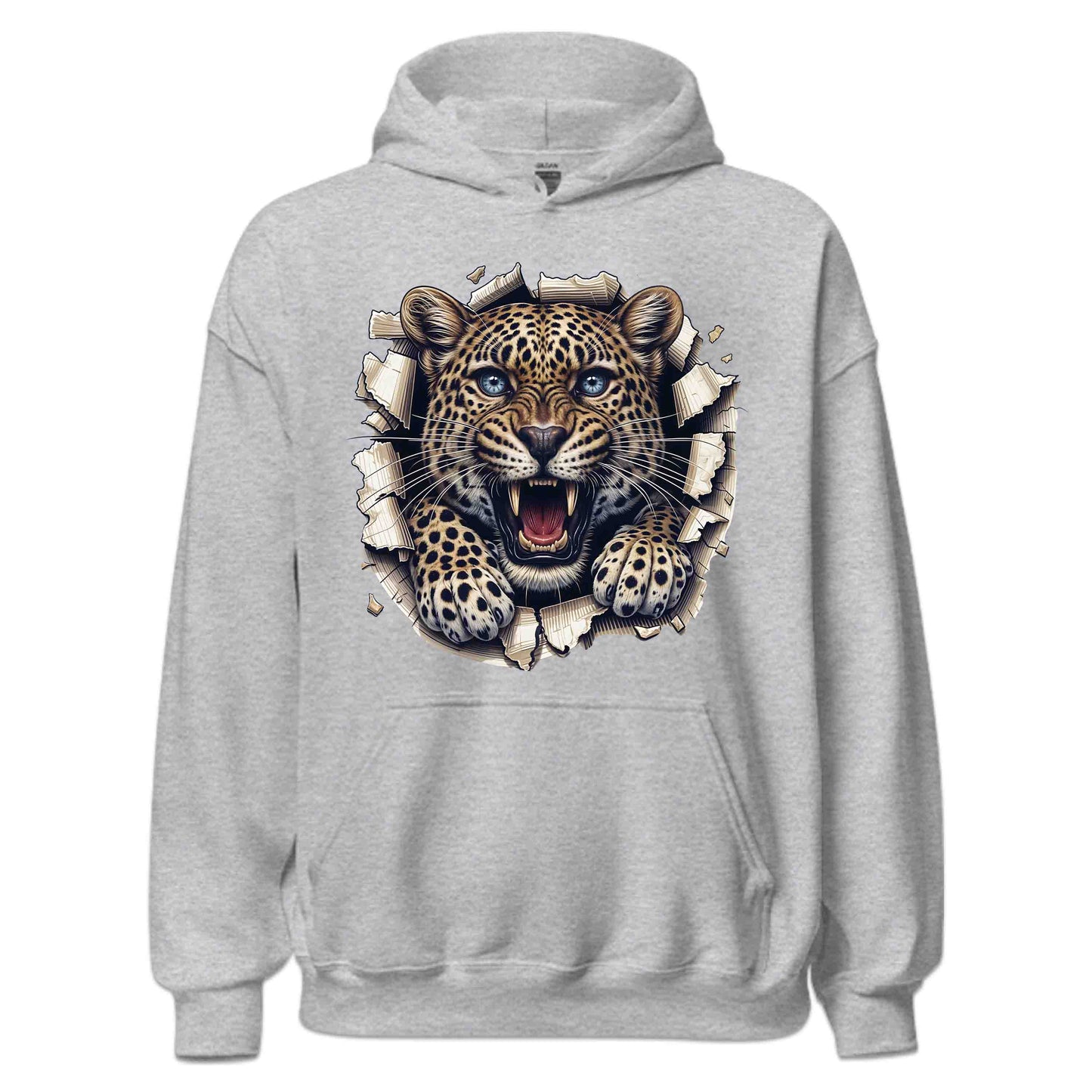 Leopard Breaking Through Wall Realistic 3D Big Cat | PRODUCT CODE: LPORDBKNGWLBE