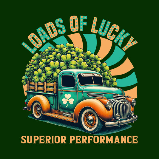 Vintage Clover Truck Retro Irish Charm Green Shamrock | PRODUCT CODE: VNGHERCLOVTU