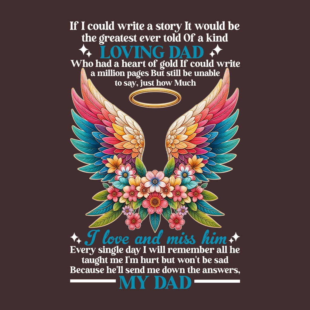 Loving Dad Angel In Heaven Daddy Remembrance Memorial Sentimental Keepsake | PRODUCT CODE: LVNGLWNSHA