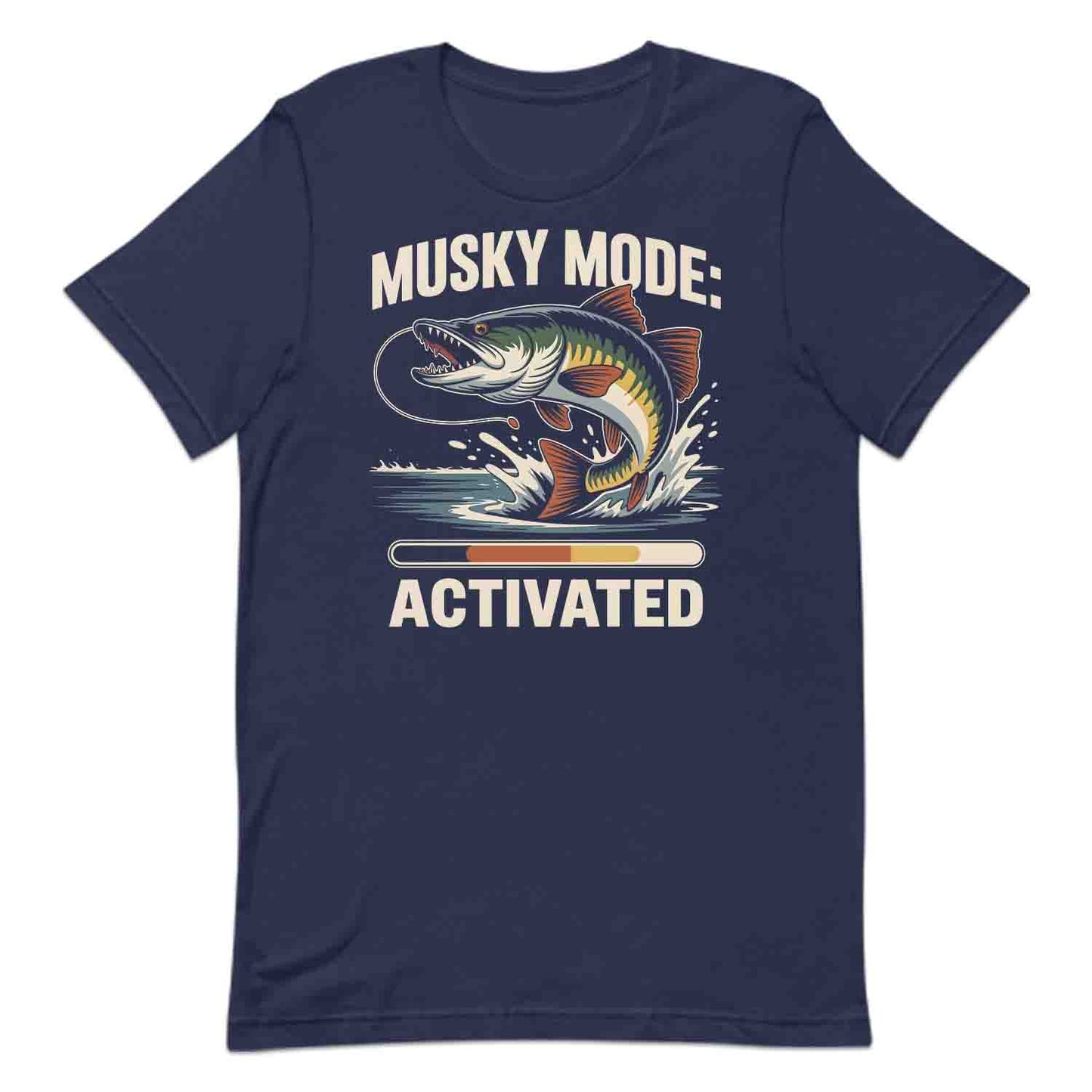 Musky Mode Fishing T-Shirt, Epic Catch Sweatshirt, Hardcore Angler Hoodie | PRODUCT CODE: MASDUCVKS