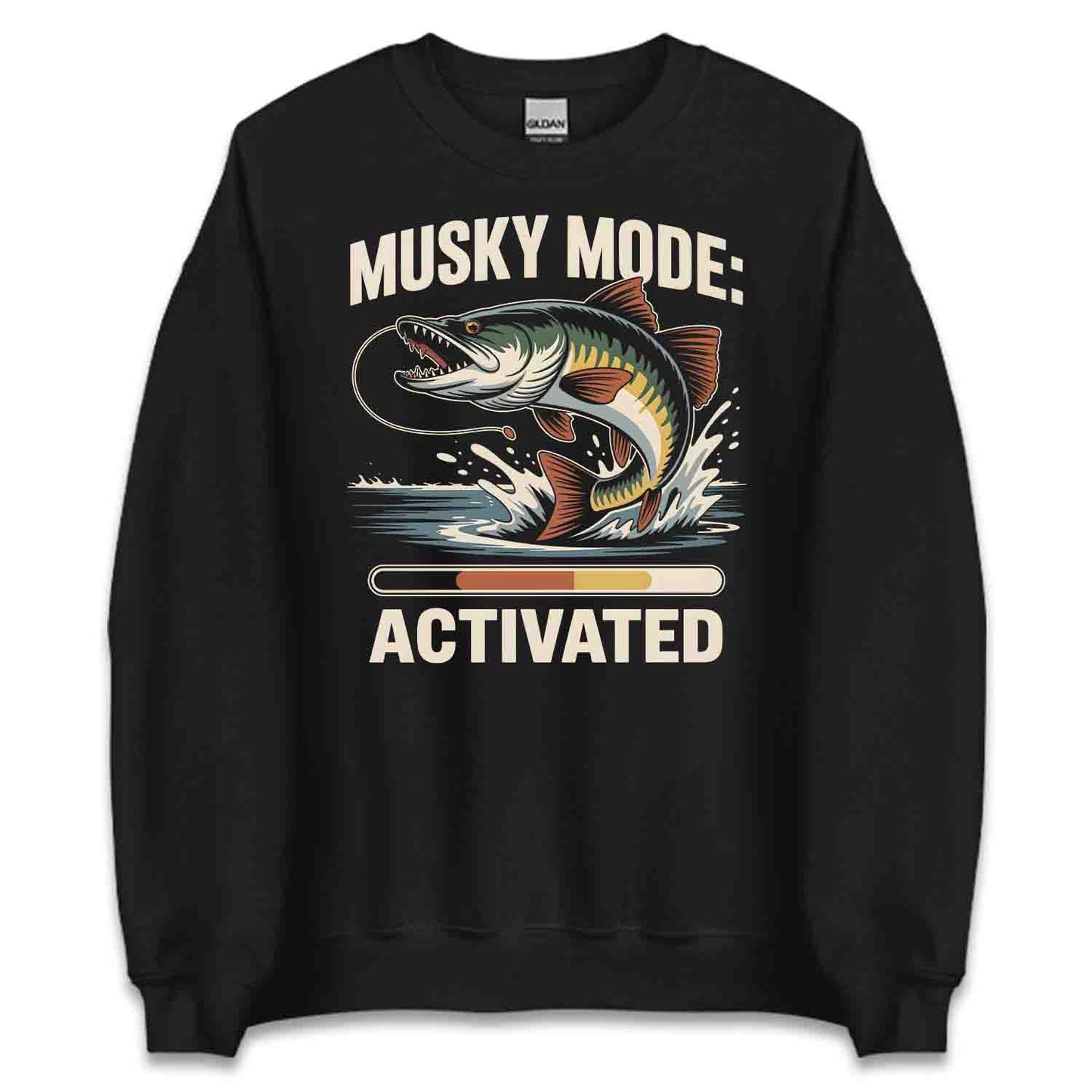 Musky Mode Fishing T-Shirt, Epic Catch Sweatshirt, Hardcore Angler Hoodie | PRODUCT CODE: MASDUCVKS