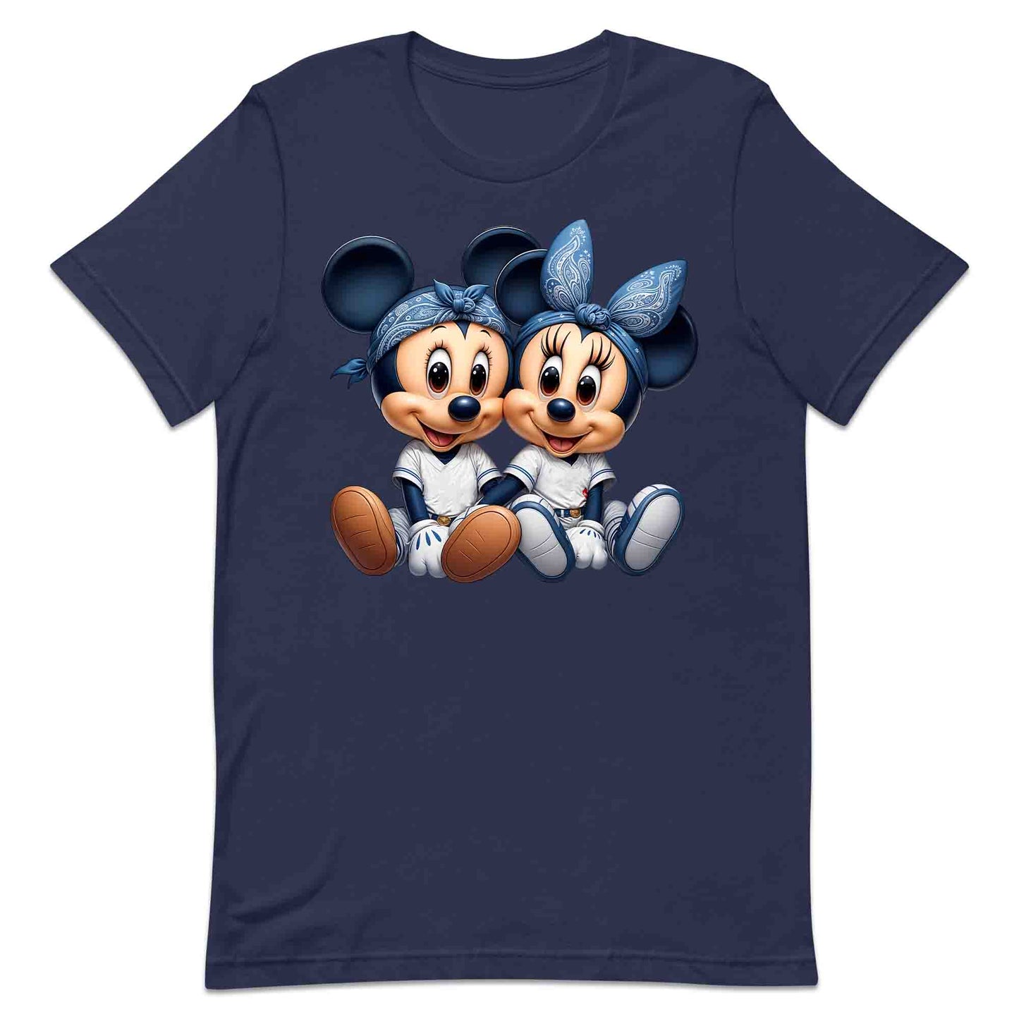 Mickey & Minnie Baseball Jersey Disney T-Shirt | Cartoon Couple Jumper | Vintage Mouse Ears Hoodie | PRODUCT CODE: MCKTEUSPOA
