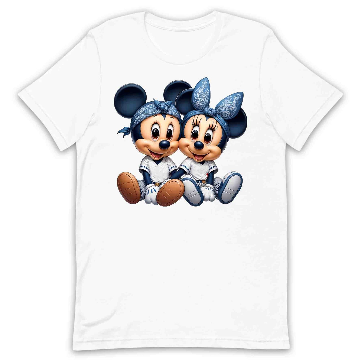 Mickey & Minnie Baseball Jersey Disney T-Shirt | Cartoon Couple Jumper | Vintage Mouse Ears Hoodie | PRODUCT CODE: MCKTEUSPOA