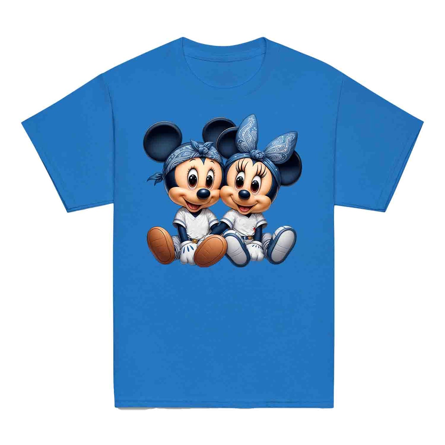 Mickey & Minnie Baseball Jersey Disney Kids T-Shirt | Cartoon Couple Jumper | Vintage Mouse Ears Hoodie | PRODUCT CODE: MCKTEUSPOA