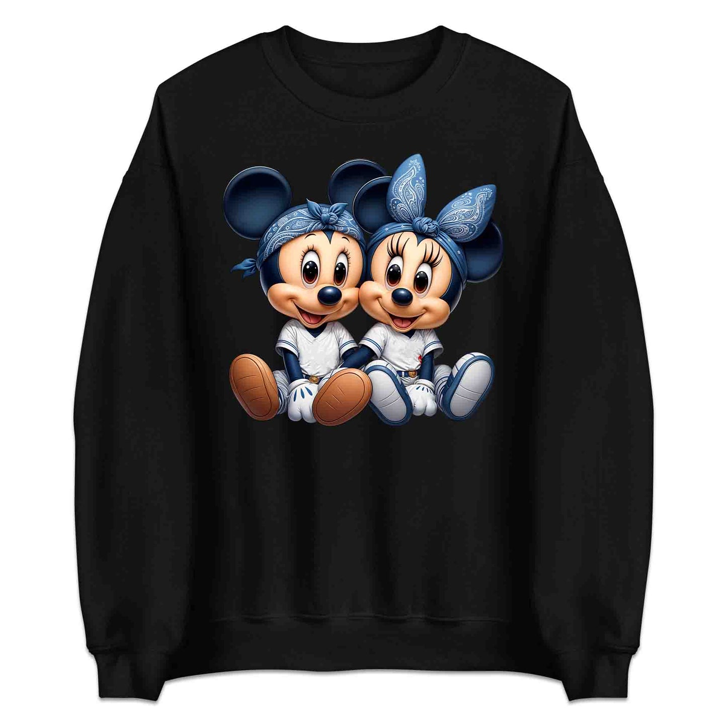 Mickey & Minnie Baseball Jersey Disney T-Shirt | Cartoon Couple Jumper | Vintage Mouse Ears Hoodie | PRODUCT CODE: MCKTEUSPOA