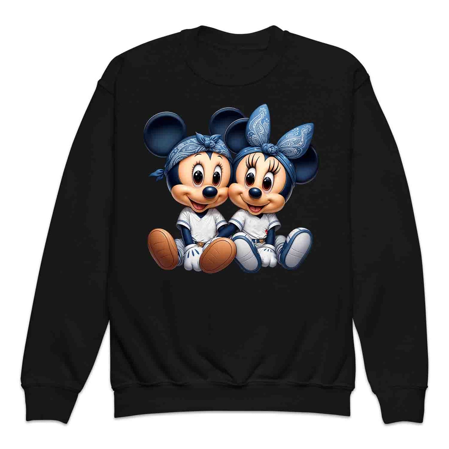 Mickey & Minnie Baseball Jersey Disney Kids T-Shirt | Cartoon Couple Jumper | Vintage Mouse Ears Hoodie | PRODUCT CODE: MCKTEUSPOA