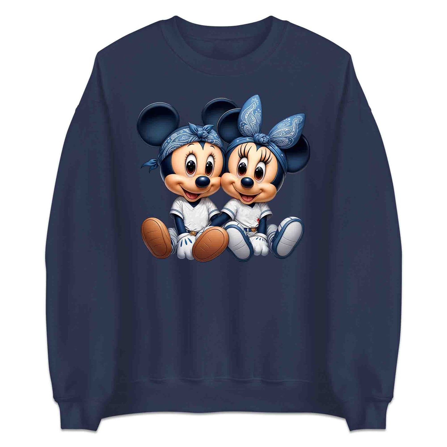 Mickey & Minnie Baseball Jersey Disney T-Shirt | Cartoon Couple Jumper | Vintage Mouse Ears Hoodie | PRODUCT CODE: MCKTEUSPOA