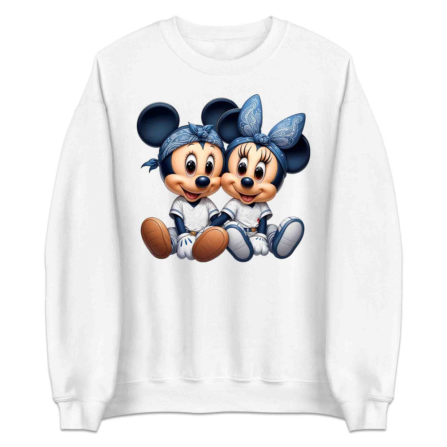 Mickey & Minnie Baseball Jersey Disney T-Shirt | Cartoon Couple Jumper | Vintage Mouse Ears Hoodie | PRODUCT CODE: MCKTEUSPOA