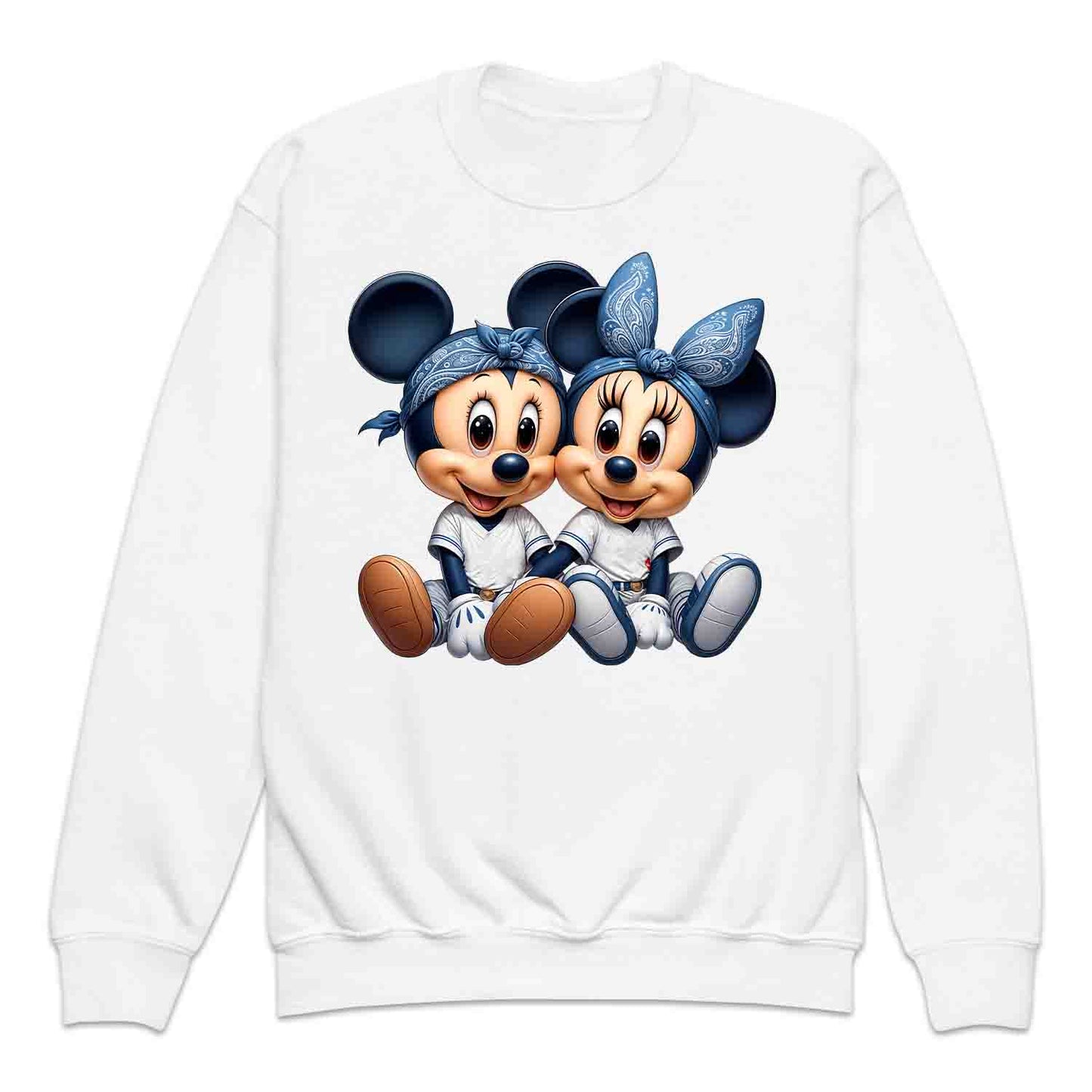 Mickey & Minnie Baseball Jersey Disney Kids T-Shirt | Cartoon Couple Jumper | Vintage Mouse Ears Hoodie | PRODUCT CODE: MCKTEUSPOA