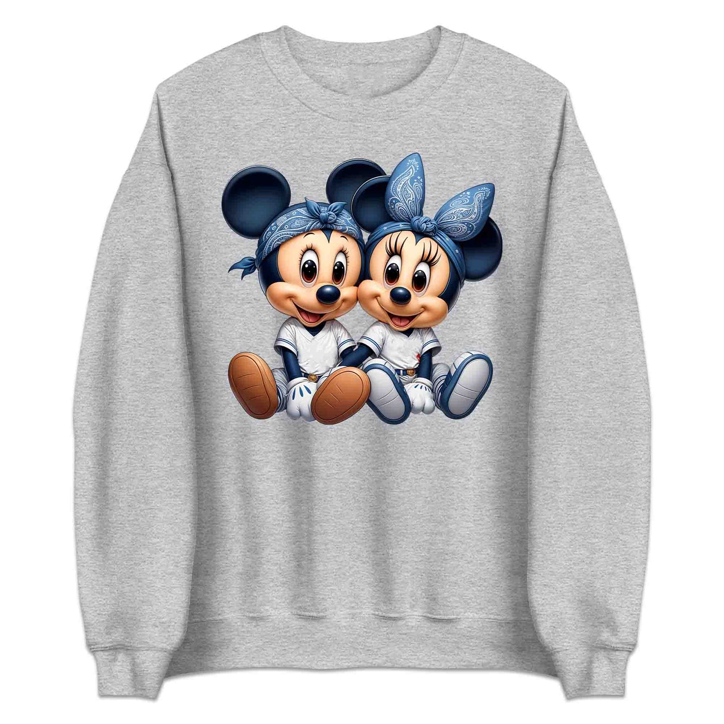 Mickey & Minnie Baseball Jersey Disney T-Shirt | Cartoon Couple Jumper | Vintage Mouse Ears Hoodie | PRODUCT CODE: MCKTEUSPOA