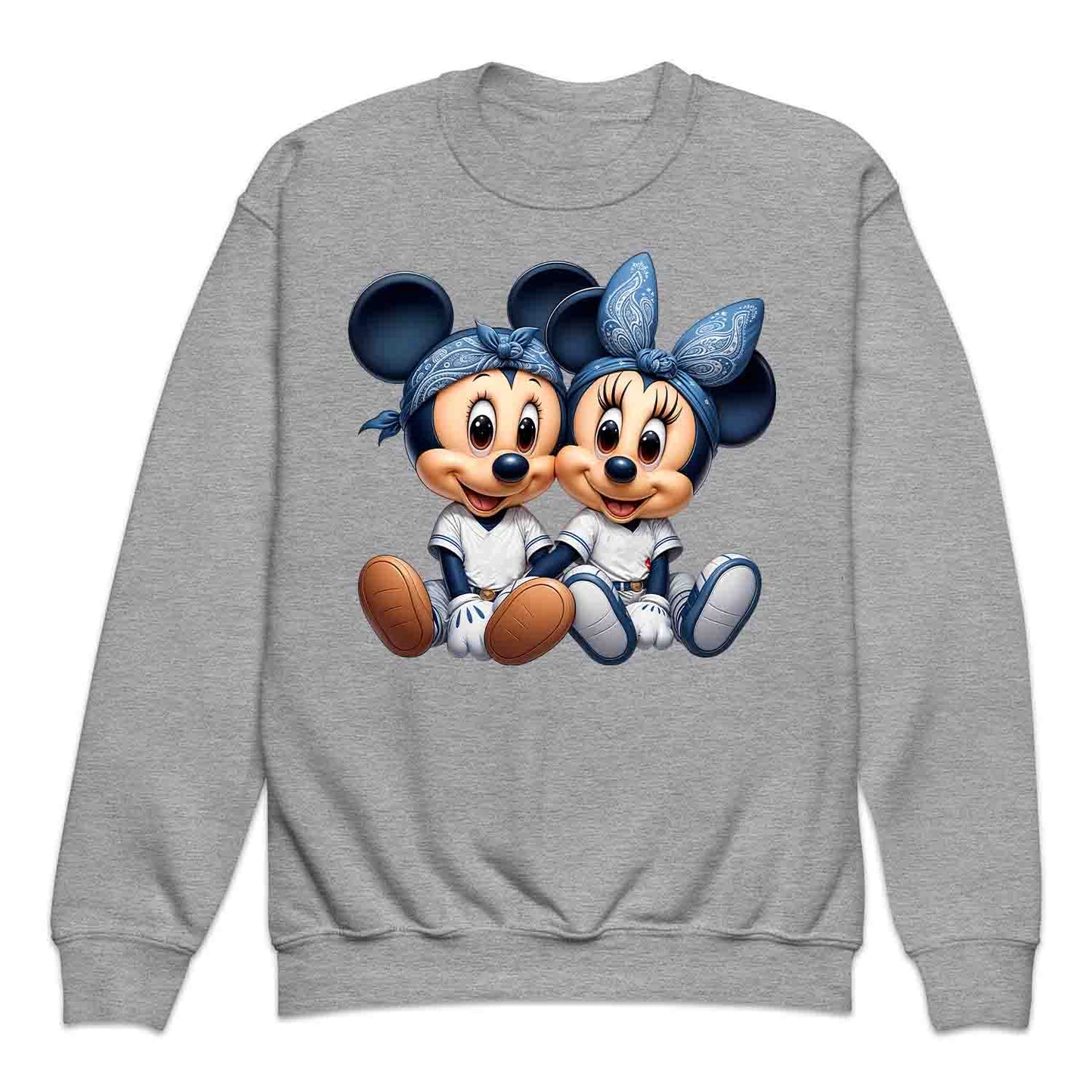 Mickey & Minnie Baseball Jersey Disney Kids T-Shirt | Cartoon Couple Jumper | Vintage Mouse Ears Hoodie | PRODUCT CODE: MCKTEUSPOA
