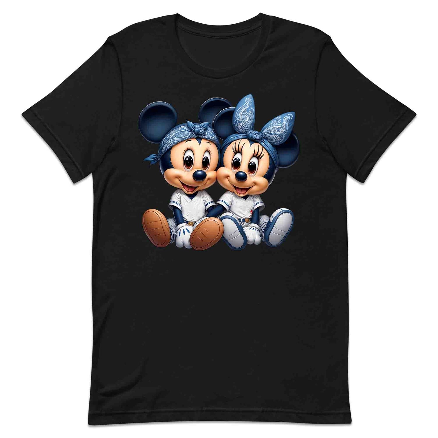 Mickey & Minnie Baseball Jersey Disney T-Shirt | Cartoon Couple Jumper | Vintage Mouse Ears Hoodie | PRODUCT CODE: MCKTEUSPOA