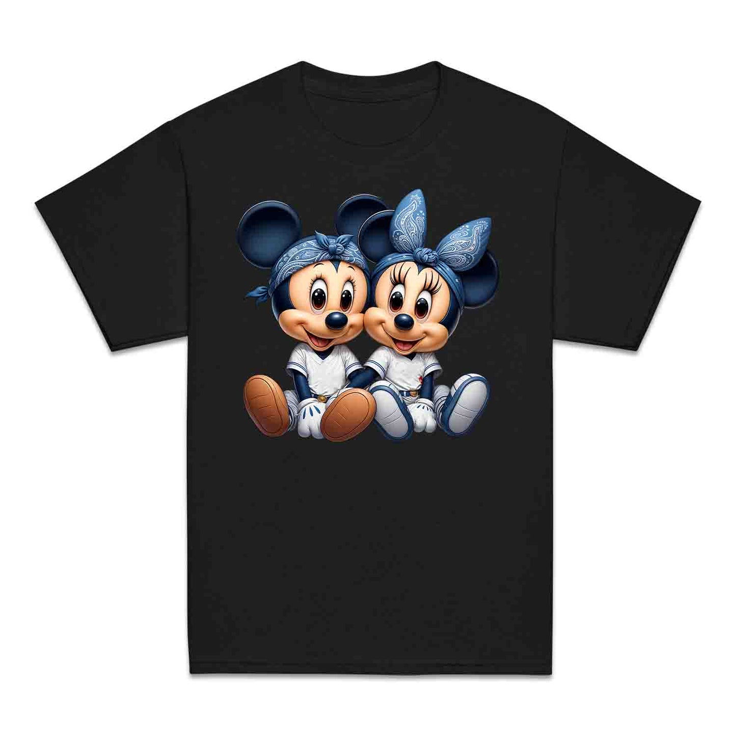 Mickey & Minnie Baseball Jersey Disney Kids T-Shirt | Cartoon Couple Jumper | Vintage Mouse Ears Hoodie | PRODUCT CODE: MCKTEUSPOA