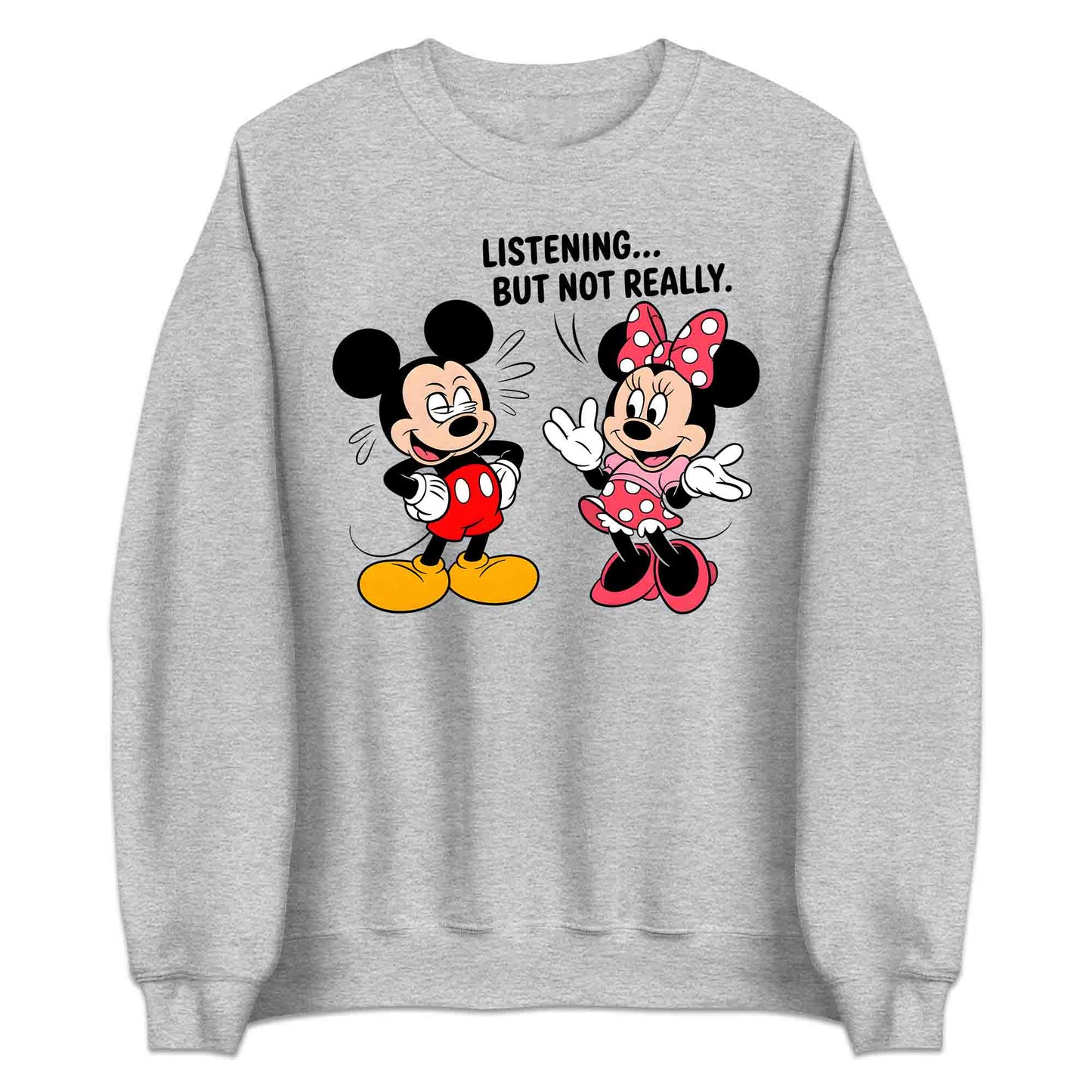 Disney Mickey & Minnie Mouse T-Shirt, Funny Sarcastic Couple Sweatshirt, Retro Cartoon Hoodie | PRODUCT CODE: MDGYTULSZC