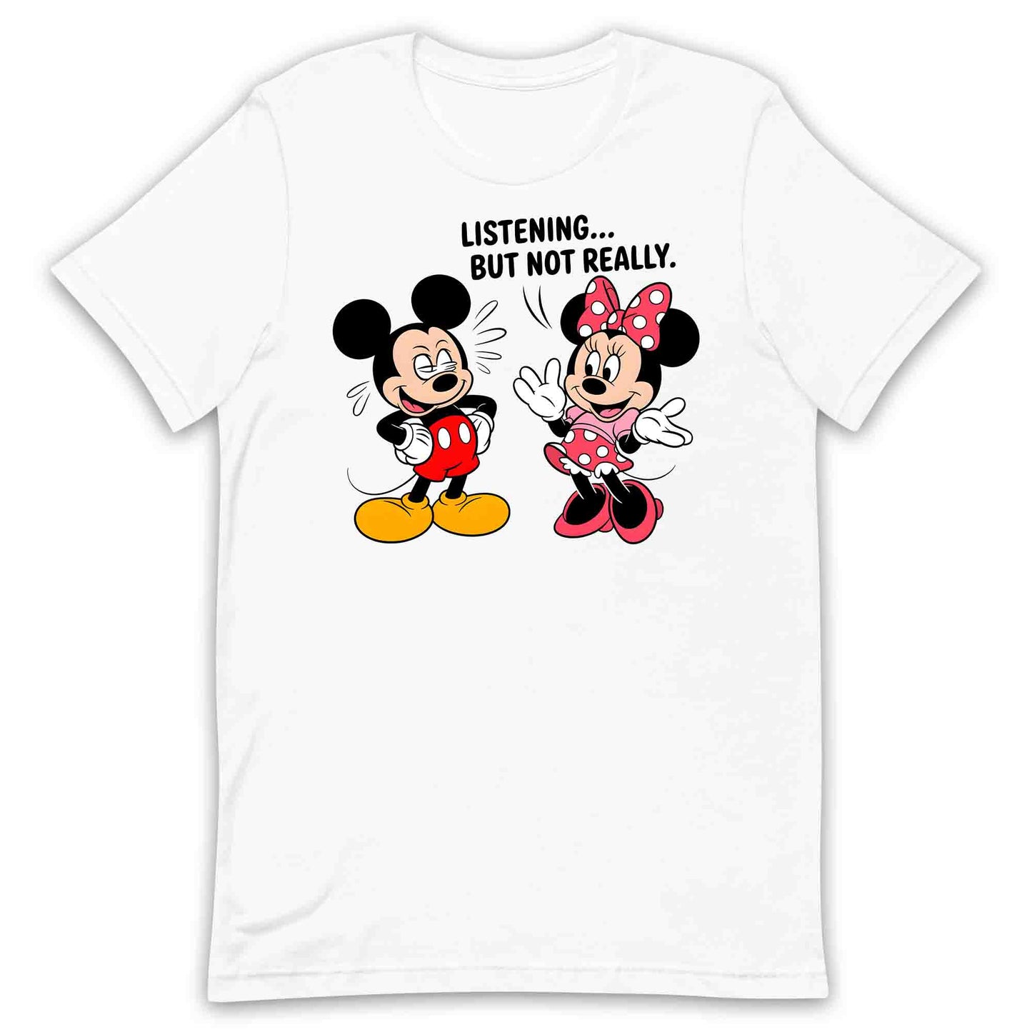 Disney Mickey & Minnie Mouse T-Shirt, Funny Sarcastic Couple Sweatshirt, Retro Cartoon Hoodie | PRODUCT CODE: MDGYTULSZC