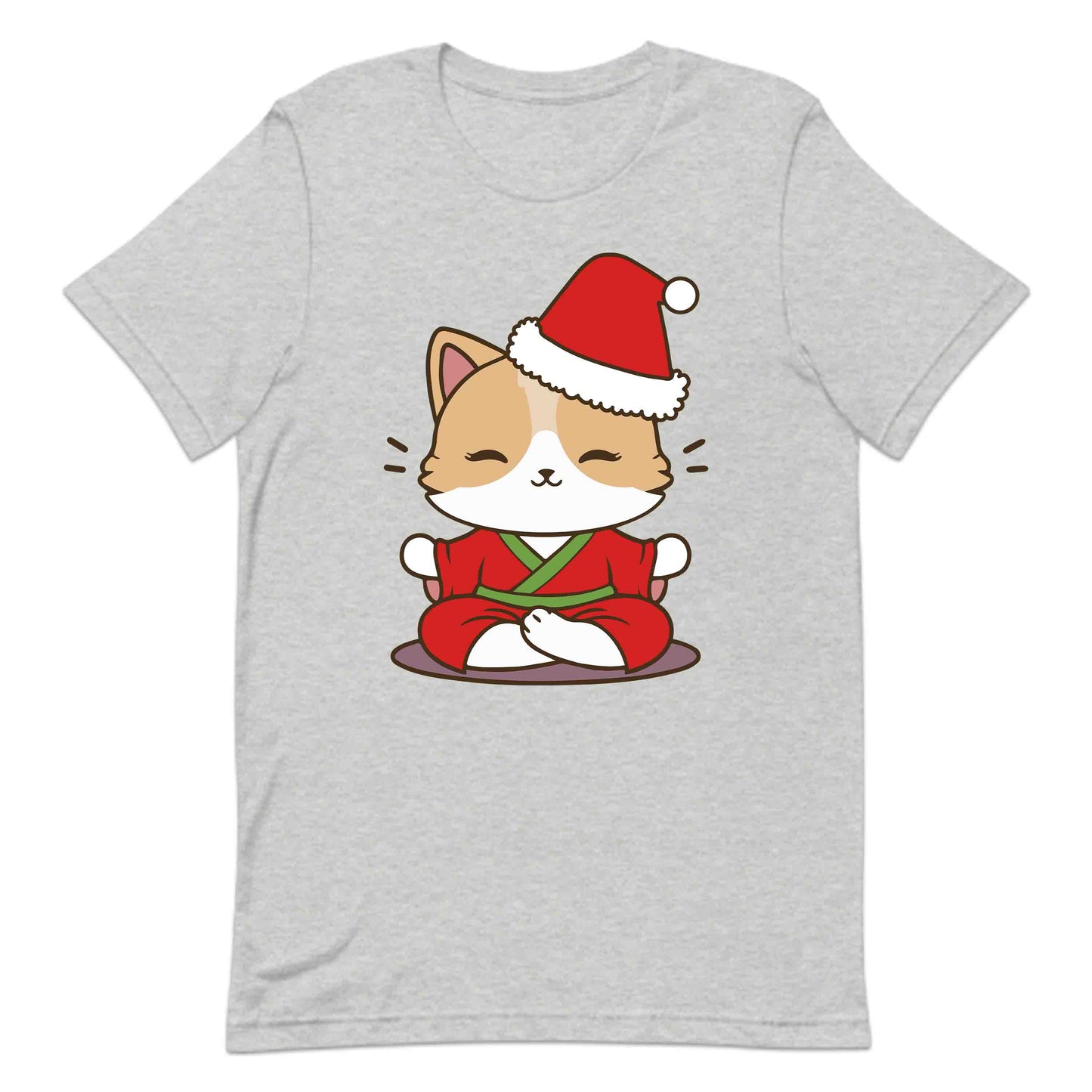 Meditating Santa Cat Christmas Zen Cat Yoga Xmas Relaxation | PRODUCT CODE: MDTSNCAZNEY
