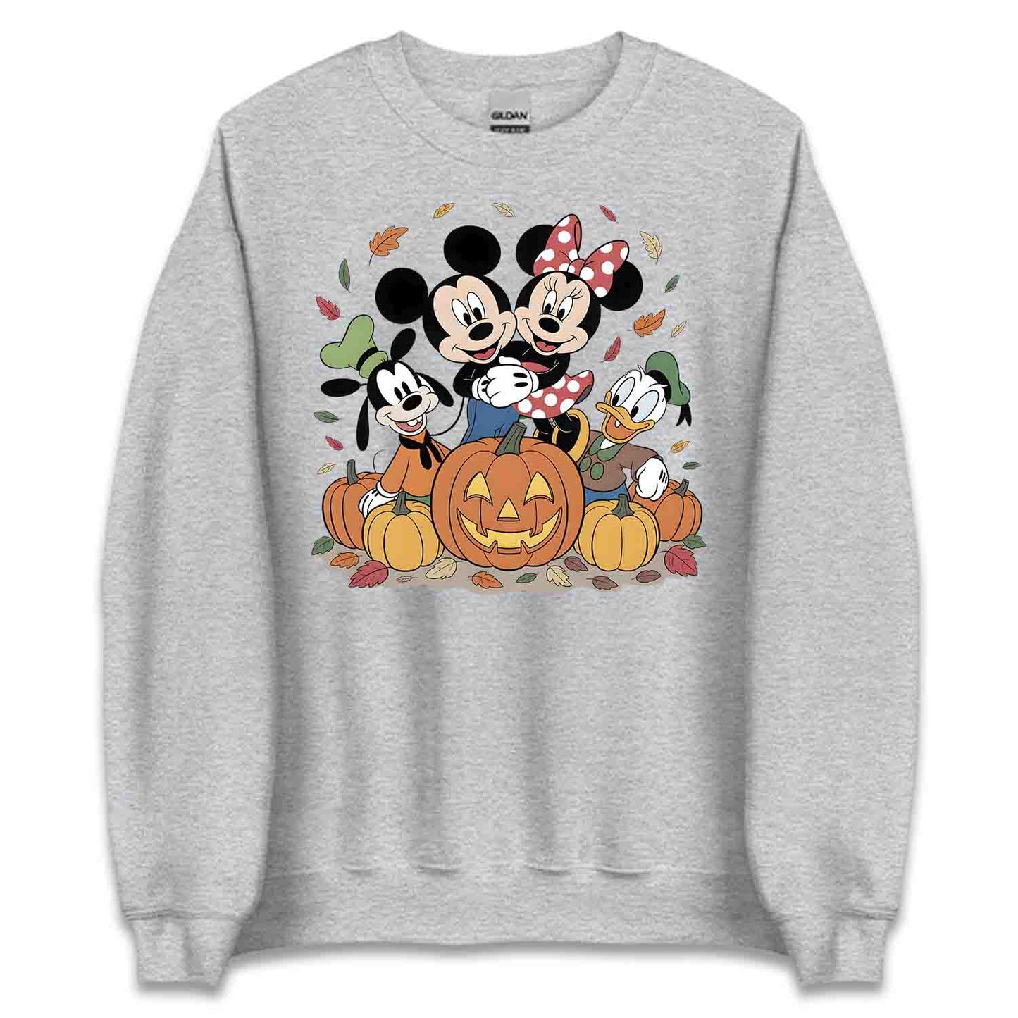 Mickey Minnie Goofy Donald T-Shirt, Pumpkin Patch Sweatshirt, Disney Halloween Hoodie | PRODUCT CODE: MEWRHSGY