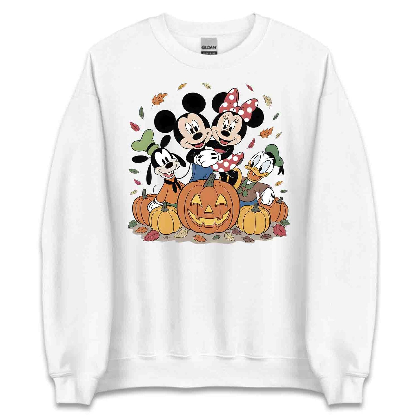 Mickey Minnie Goofy Donald T-Shirt, Pumpkin Patch Sweatshirt, Disney Halloween Hoodie | PRODUCT CODE: MEWRHSGY