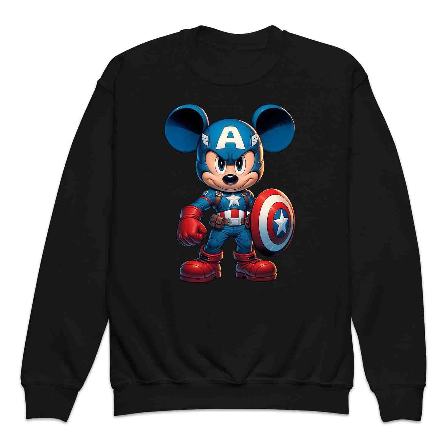 Mickey Captain America Shield Kids T-Shirt | Mickey Super Soldier Jumper | Disney x Marvel Crossover Hoodie | PRODUCT CODE: MIWQBEHDSYU