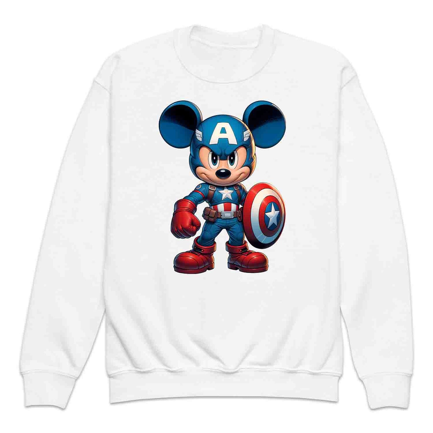 Mickey Captain America Shield Kids T-Shirt | Mickey Super Soldier Jumper | Disney x Marvel Crossover Hoodie | PRODUCT CODE: MIWQBEHDSYU