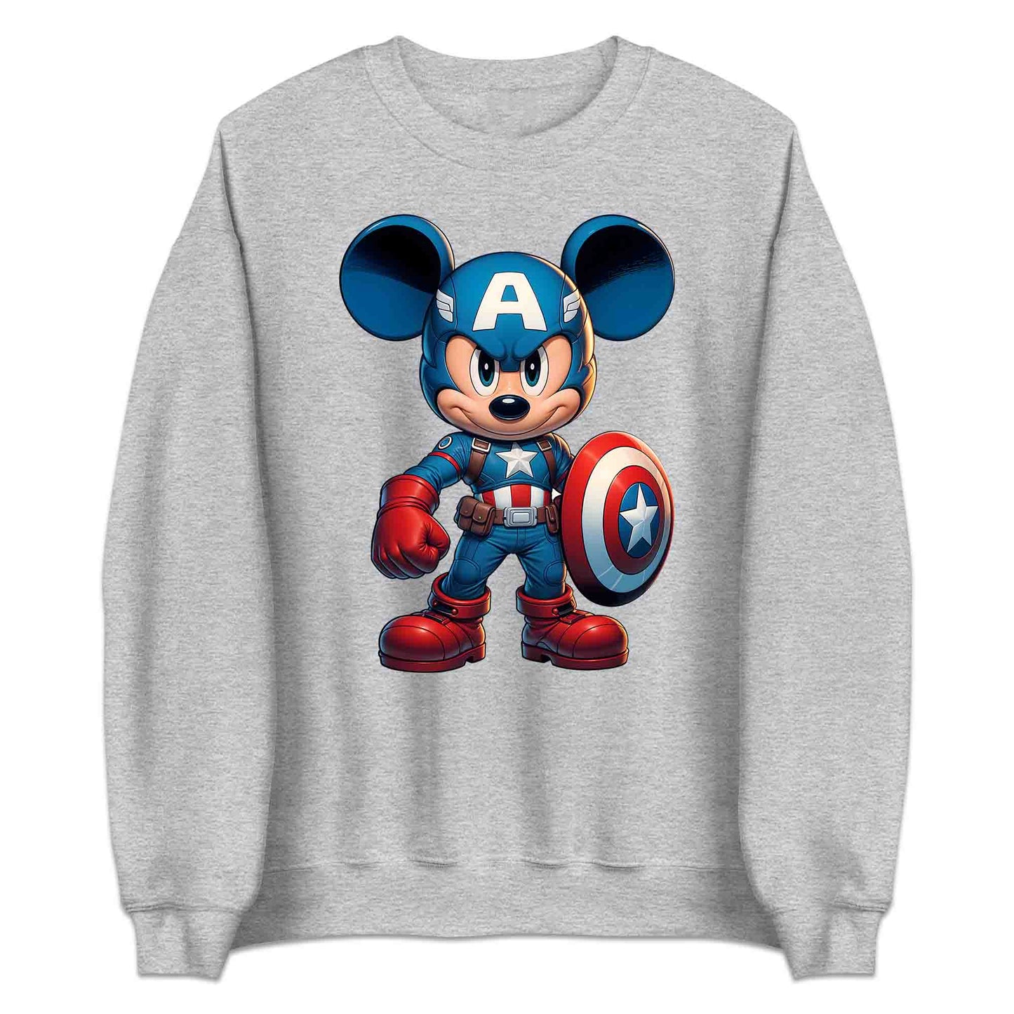 Mickey Captain America Shield T-Shirt | Mickey Super Soldier Jumper | Disney x Marvel Crossover Hoodie | PRODUCT CODE: MIWQBEHDSYU