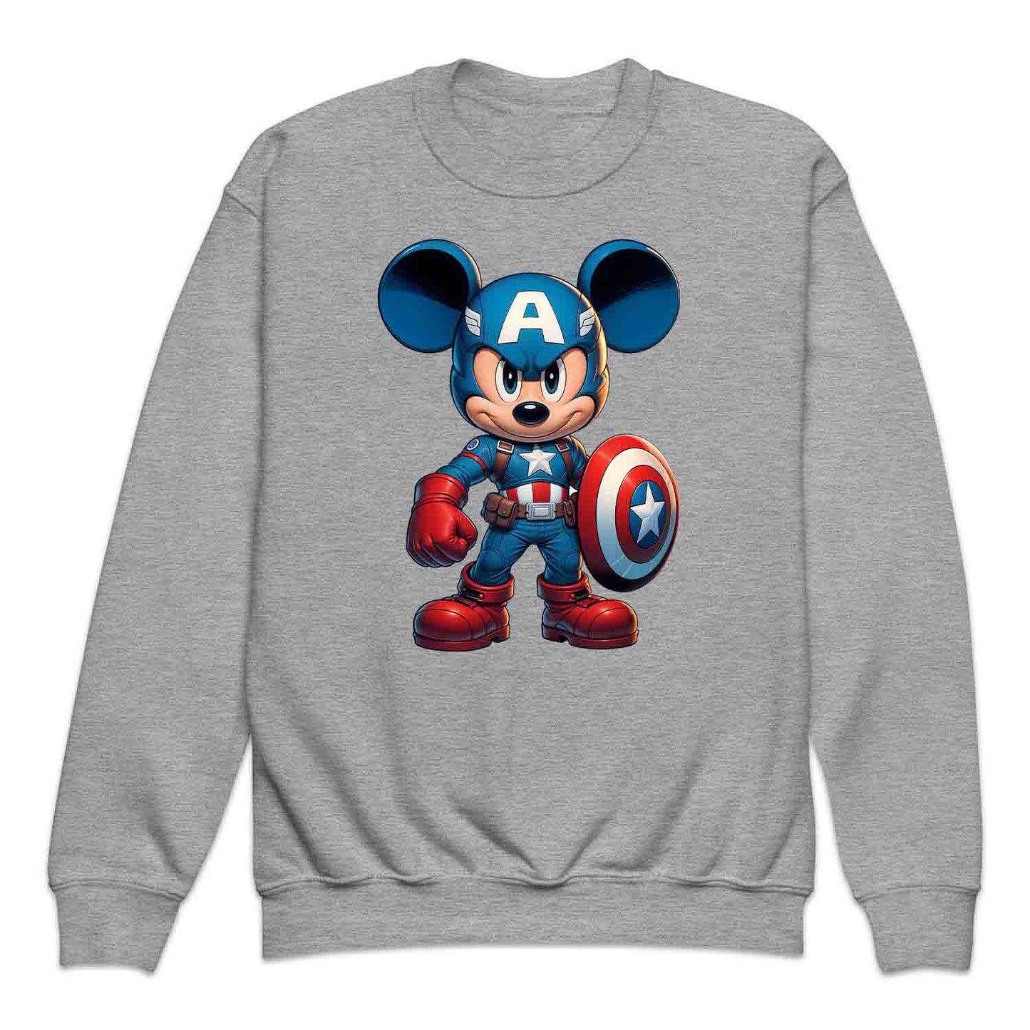 Mickey Captain America Shield Kids T-Shirt | Mickey Super Soldier Jumper | Disney x Marvel Crossover Hoodie | PRODUCT CODE: MIWQBEHDSYU