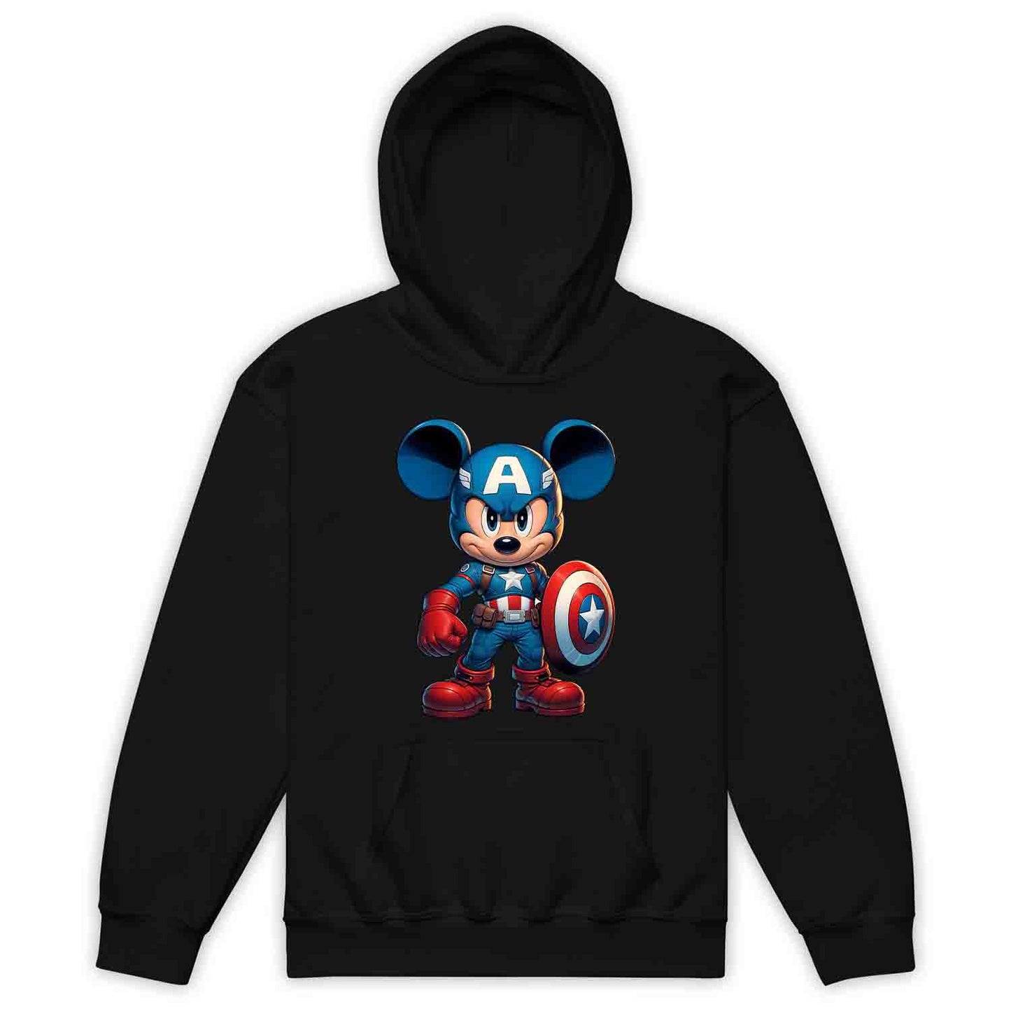 Mickey Captain America Shield Kids T-Shirt | Mickey Super Soldier Jumper | Disney x Marvel Crossover Hoodie | PRODUCT CODE: MIWQBEHDSYU