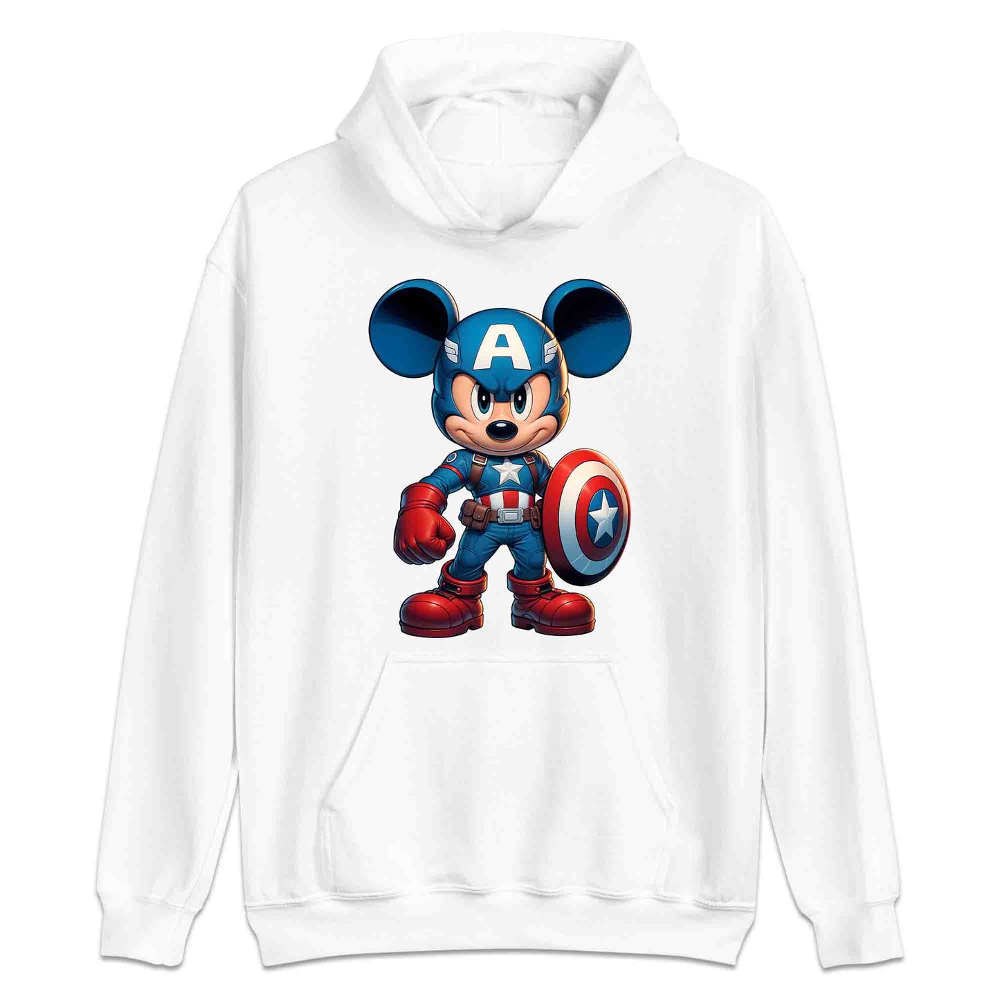 Mickey Captain America Shield T-Shirt | Mickey Super Soldier Jumper | Disney x Marvel Crossover Hoodie | PRODUCT CODE: MIWQBEHDSYU