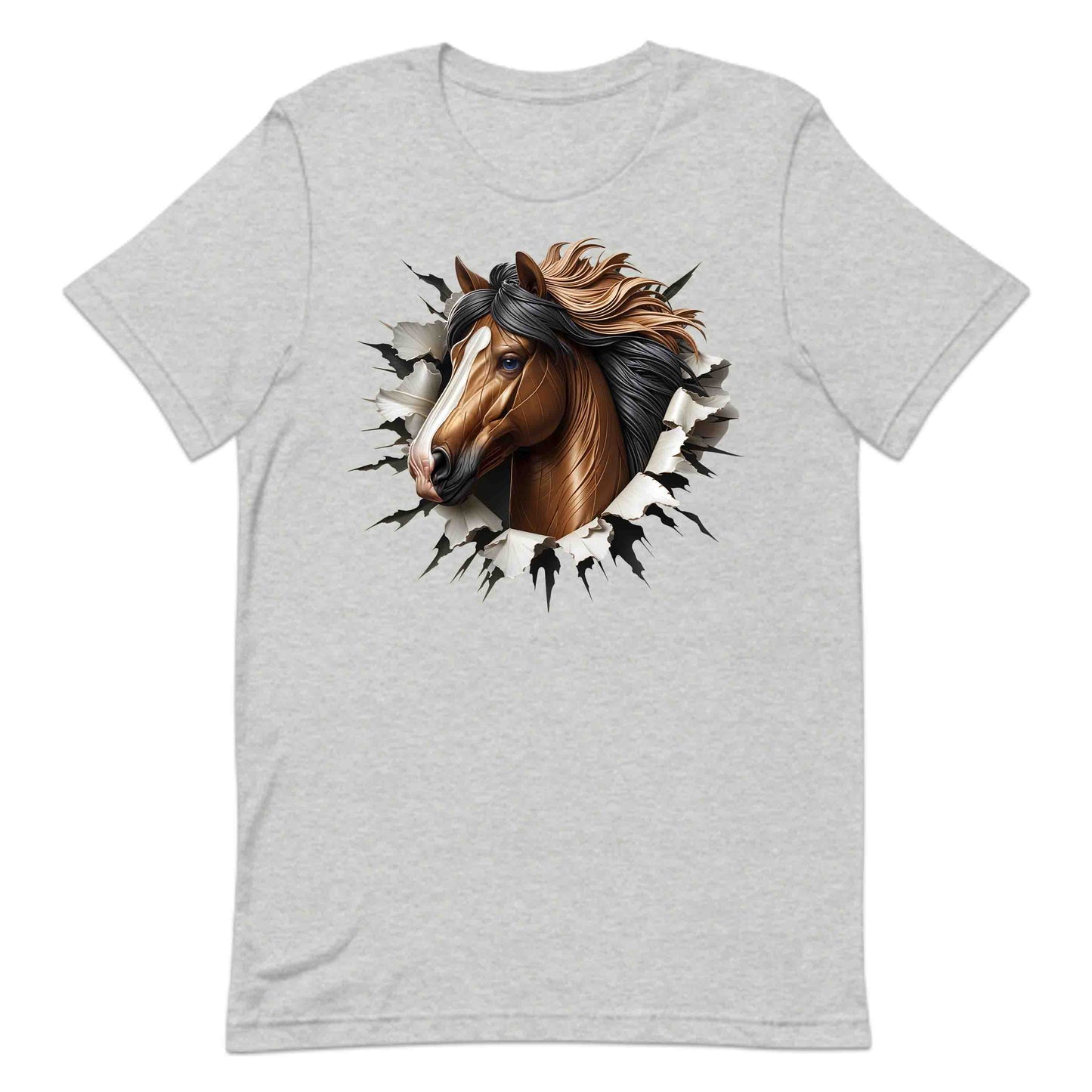 Majestic Horse Breaking Through Wall Realistic 3D Stallion | PRODUCT CODE: MJSTCHRBRKNES