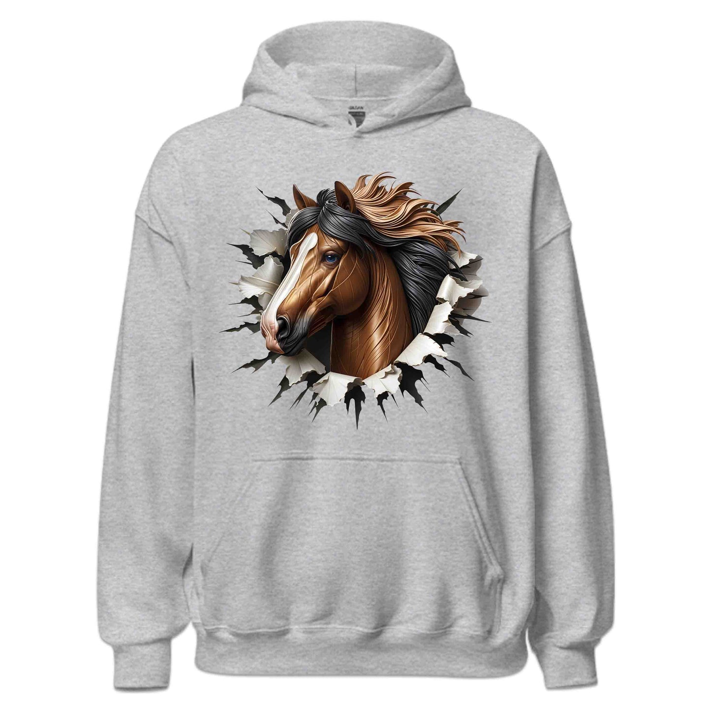 Majestic Horse Breaking Through Wall Realistic 3D Stallion | PRODUCT CODE: MJSTCHRBRKNES