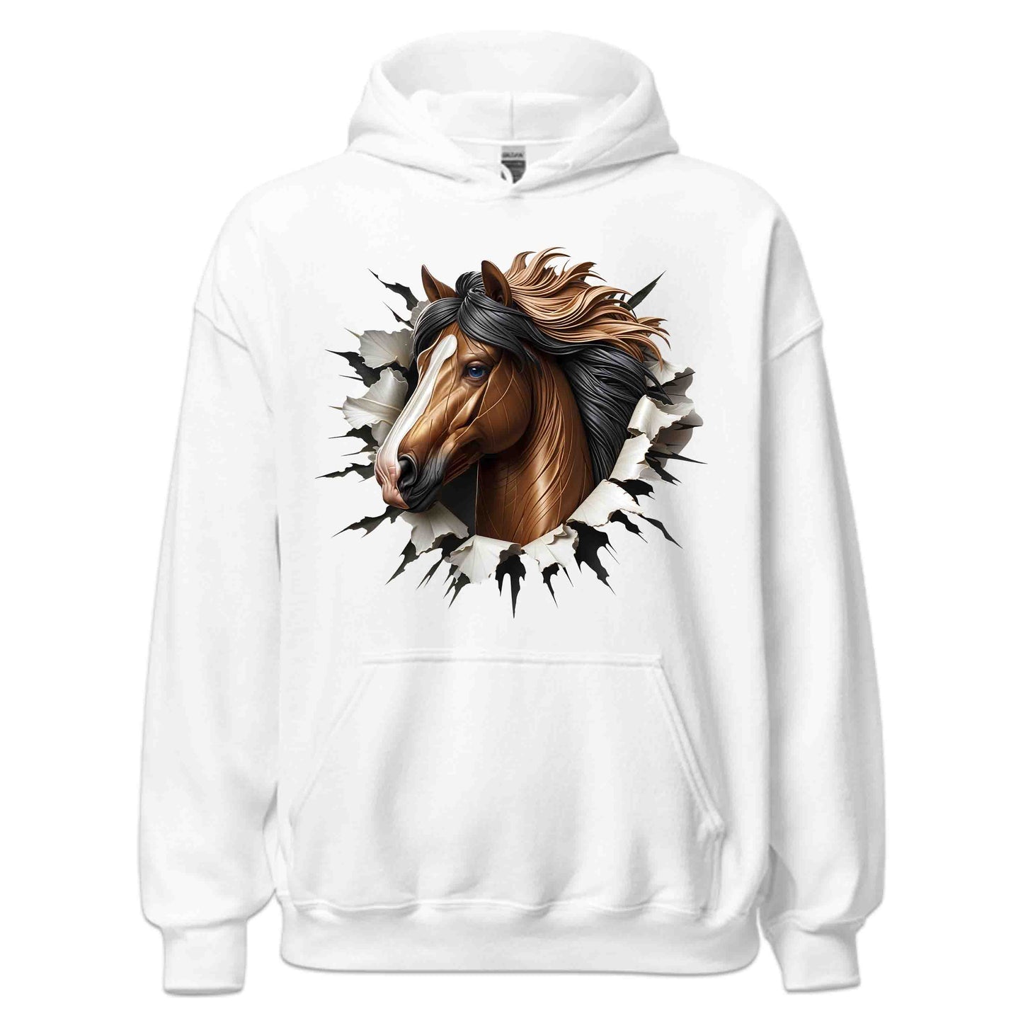 Majestic Horse Breaking Through Wall Realistic 3D Stallion | PRODUCT CODE: MJSTCHRBRKNES