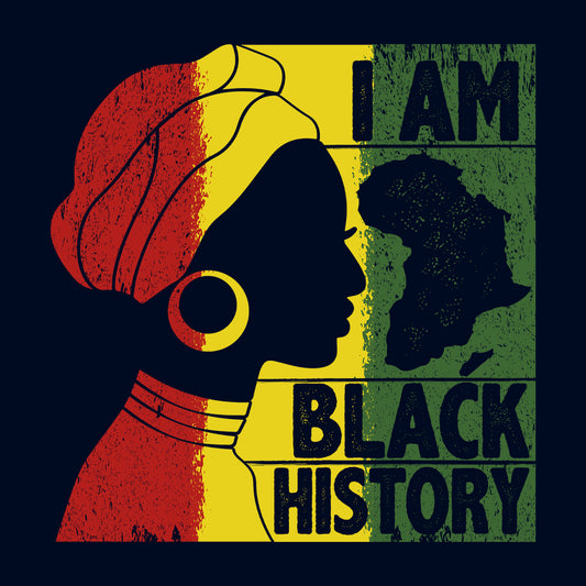 I Am Black History Afrocentric Heritage Pride Black Lives Matter | PRODUCT CODE: MNABEVJGHSTY