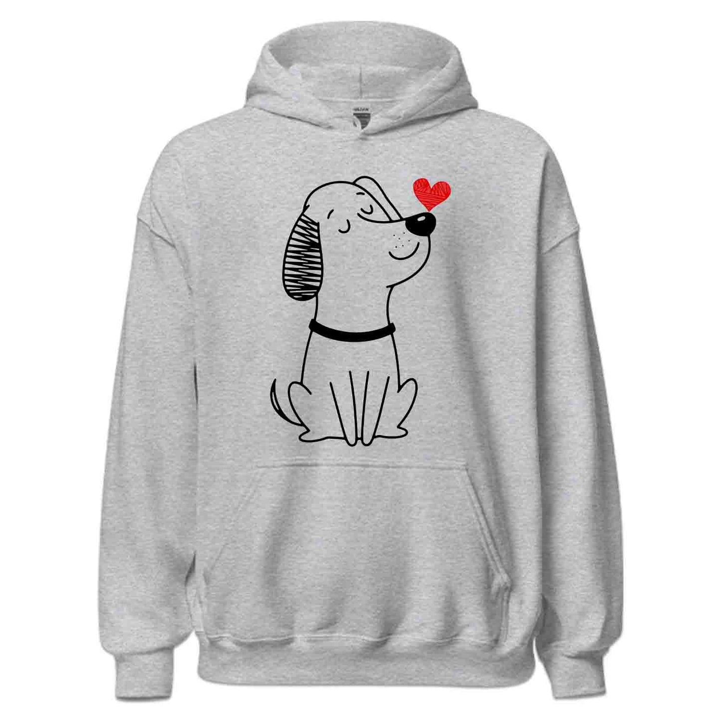 Minimalist Dog Drawing T-Shirt, Sweatshirt, Hoodie – Cute Puppy & Happy Pet Lover Vibes | PRODUCT CODE: MNSTDOGWAH
