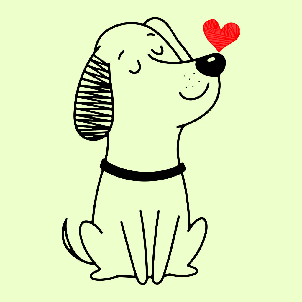 Minimalist Dog Drawing T-Shirt, Sweatshirt, Hoodie – Cute Puppy & Happy Pet Lover Vibes | PRODUCT CODE: MNSTDOGWAH