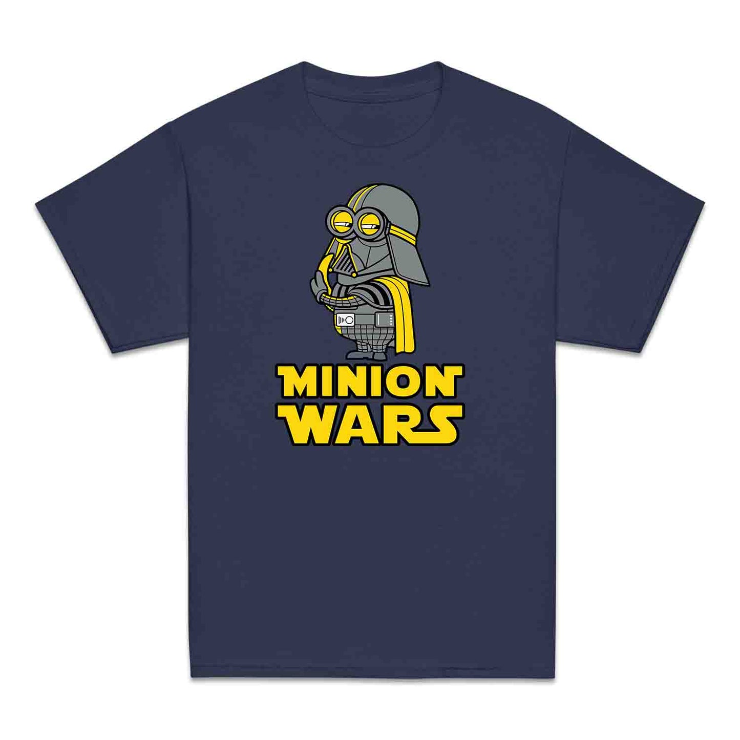 Funny Darth Vader Minion Kids T-Shirt, Hoodie & Jumper – Star Wars x Minions Crossover Gift | PRODUCT CODE: MQWENMS