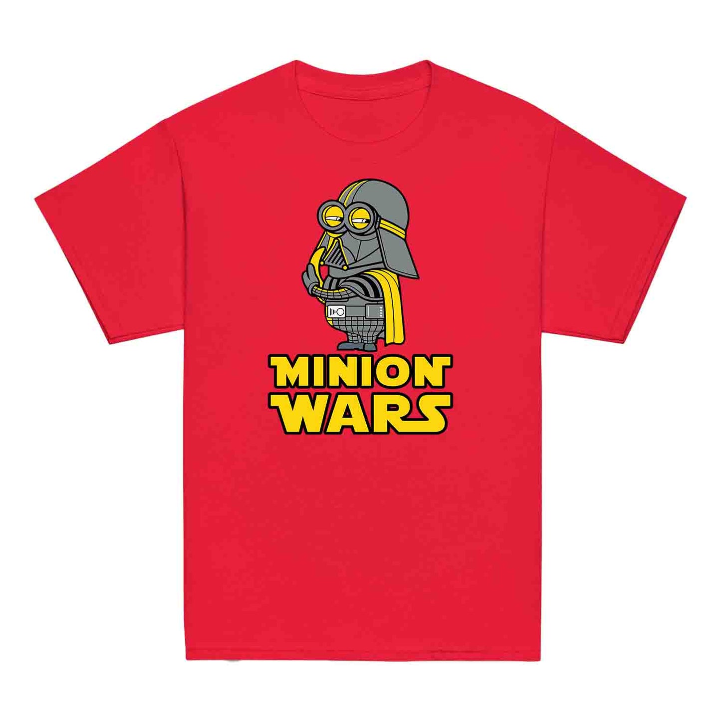 Funny Darth Vader Minion Kids T-Shirt, Hoodie & Jumper – Star Wars x Minions Crossover Gift | PRODUCT CODE: MQWENMS