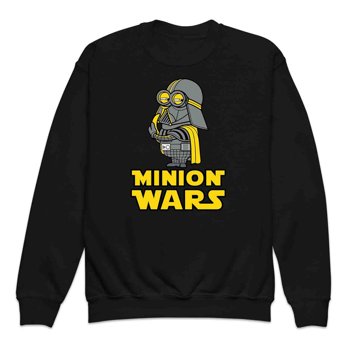 Funny Darth Vader Minion Kids T-Shirt, Hoodie & Jumper – Star Wars x Minions Crossover Gift | PRODUCT CODE: MQWENMS