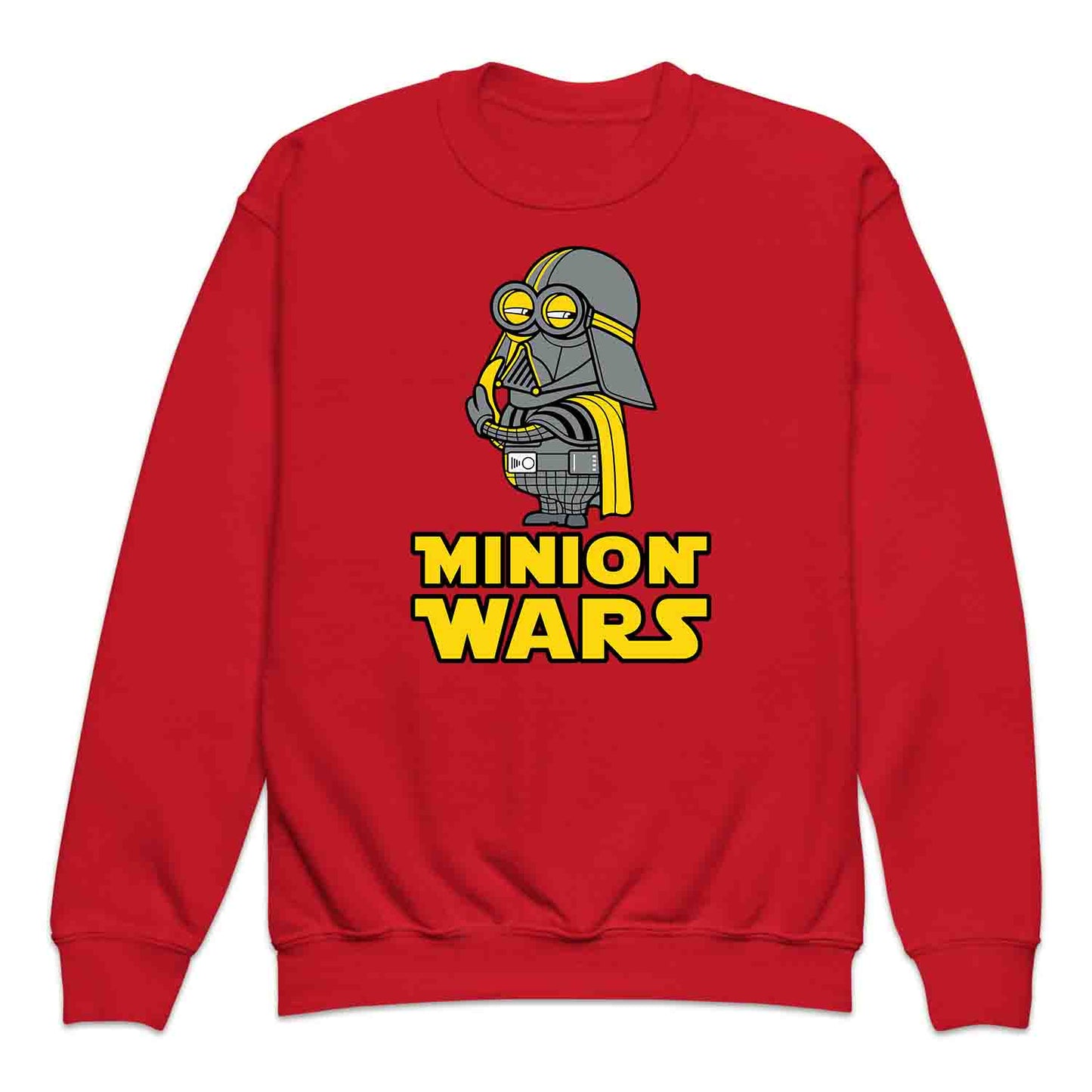Funny Darth Vader Minion Kids T-Shirt, Hoodie & Jumper – Star Wars x Minions Crossover Gift | PRODUCT CODE: MQWENMS