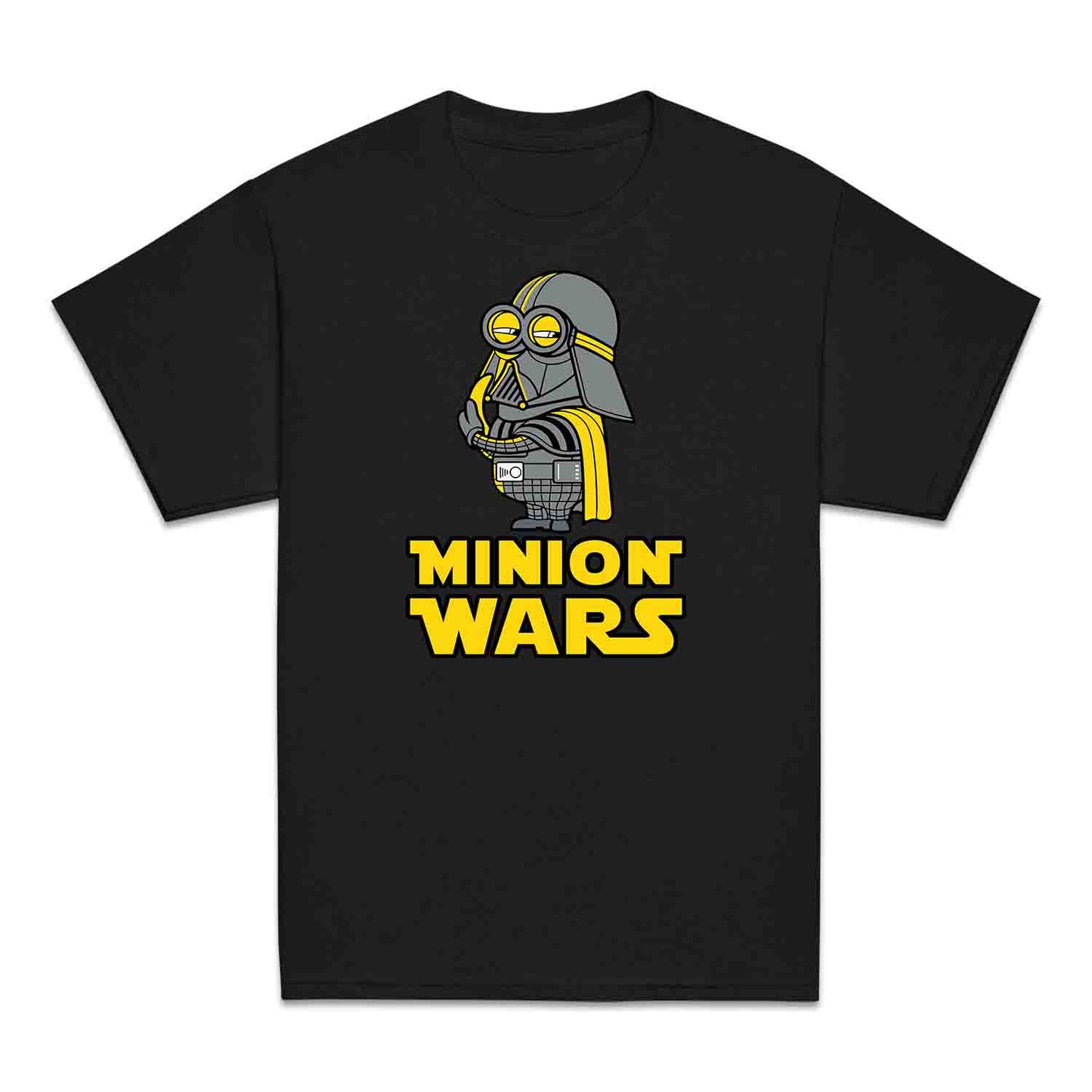Funny Darth Vader Minion Kids T-Shirt, Hoodie & Jumper – Star Wars x Minions Crossover Gift | PRODUCT CODE: MQWENMS