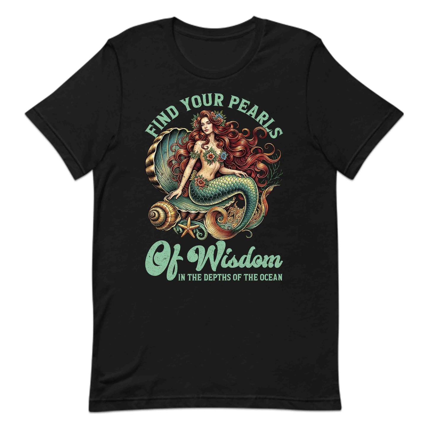 Mermaid Wisdom Mystical Ocean Inspiring Quote Fantasy Lovers | PRODUCT CODE: MRDMWSFNICO