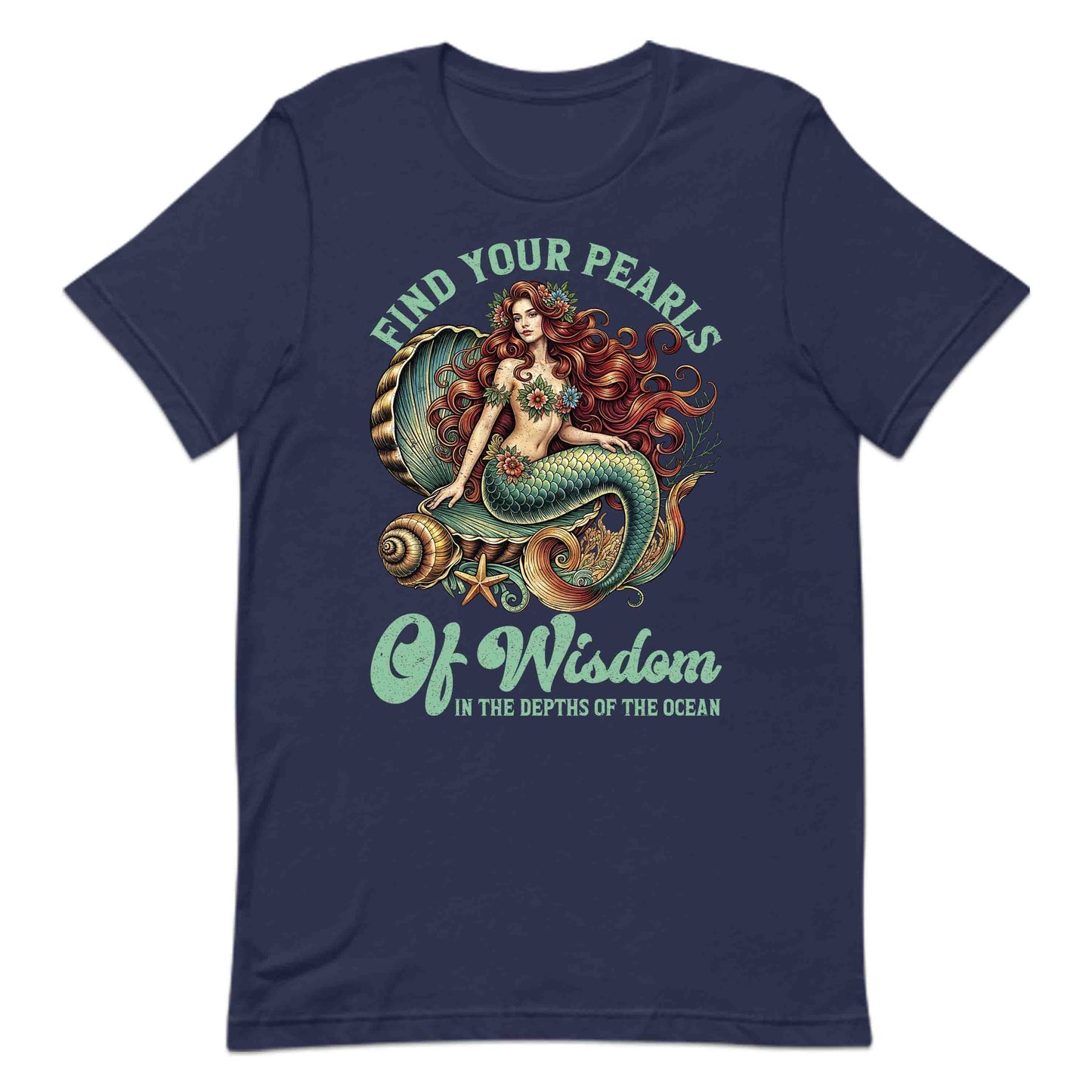 Mermaid Wisdom Mystical Ocean Inspiring Quote Fantasy Lovers | PRODUCT CODE: MRDMWSFNICO
